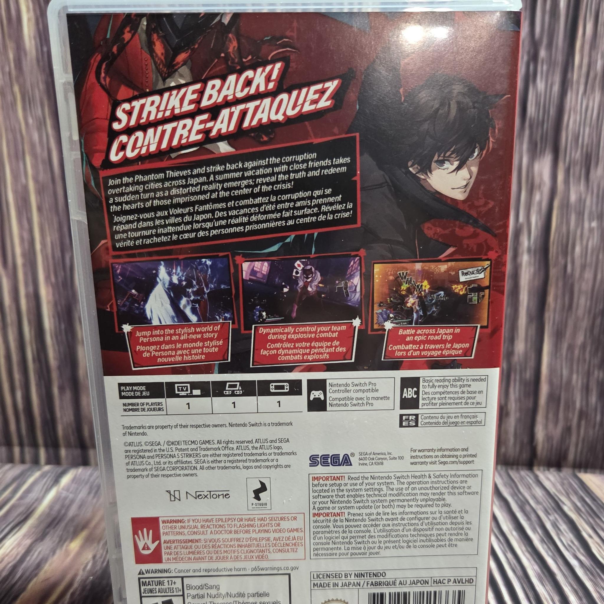 Persona 5 Strikers Nintendo Switch