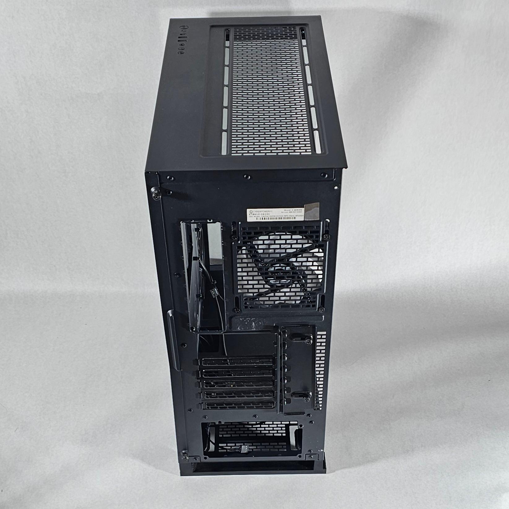 CyberPowerPC ATX PC Case with Tempered Glass and 4 RGB Fans