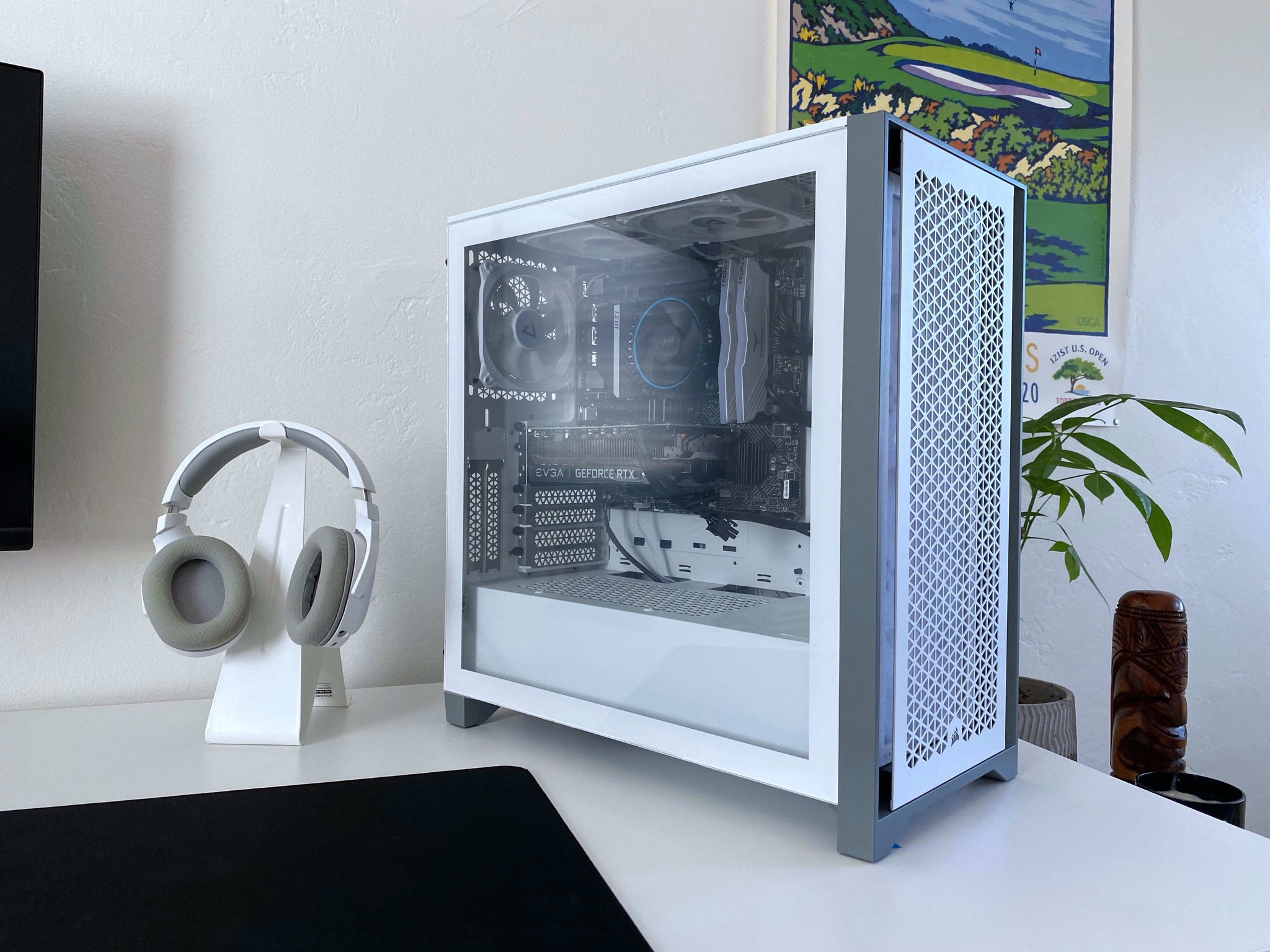 Forge Gladiator White Custom New Gaming PC // GTX 2060 // Intel 12100F // 16G DDR4 3200 // 1 TB NVME