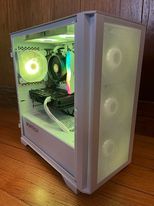 Ultra Budget White Gaming PC | Ryzen 5 5500 | RX 6500 xt