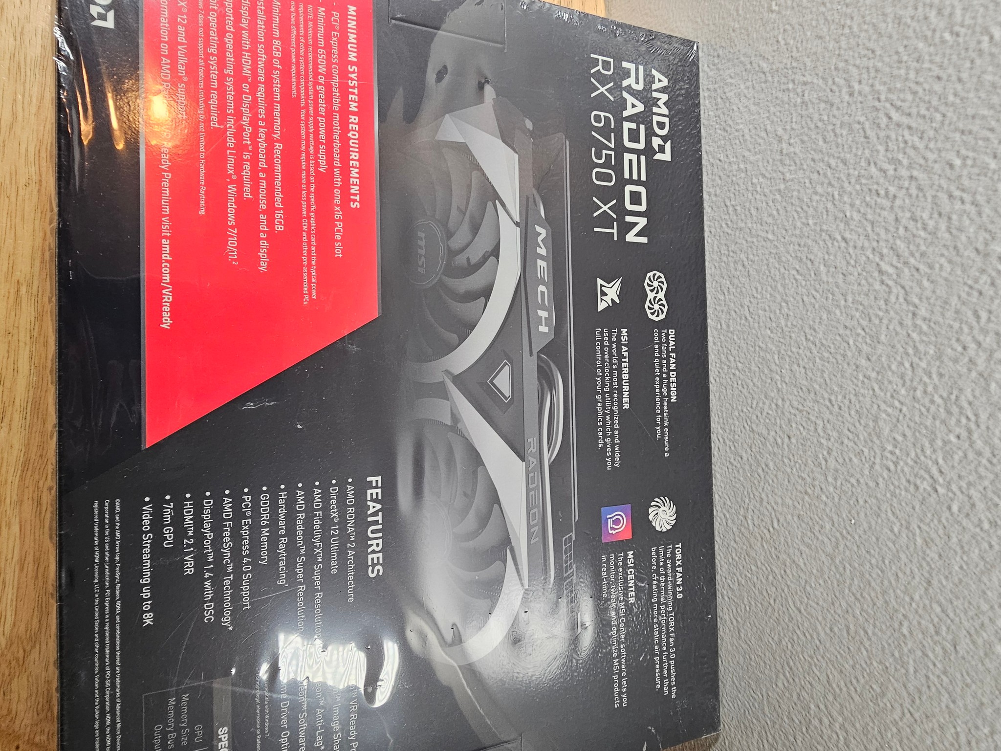 *Brand New** MSI MECH 2X OC Radeon RX 6750 XT