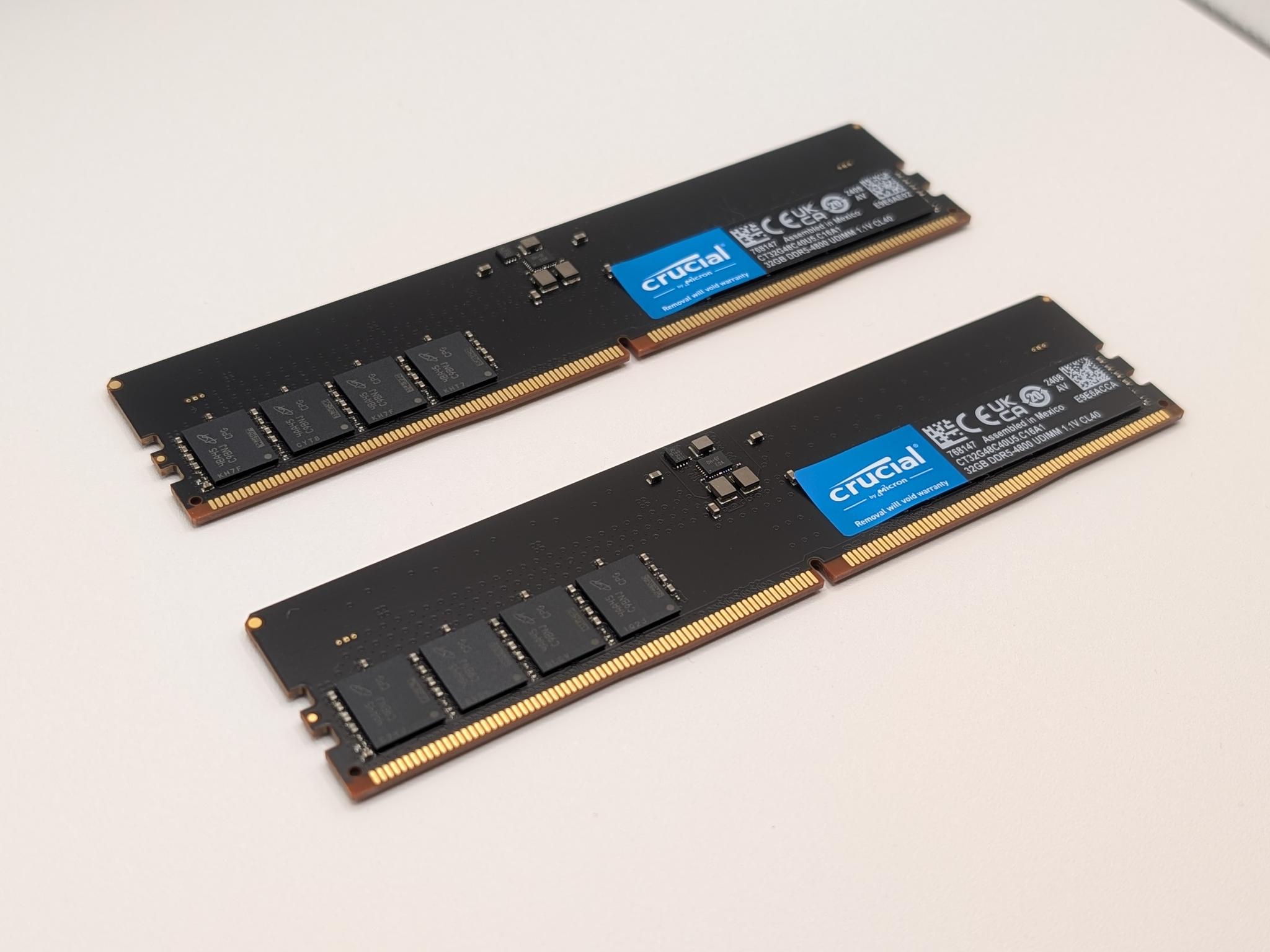 Crucial 64GB (2x32GB) DDR5 RAM 4800MT/s DIMM Desktop Memory