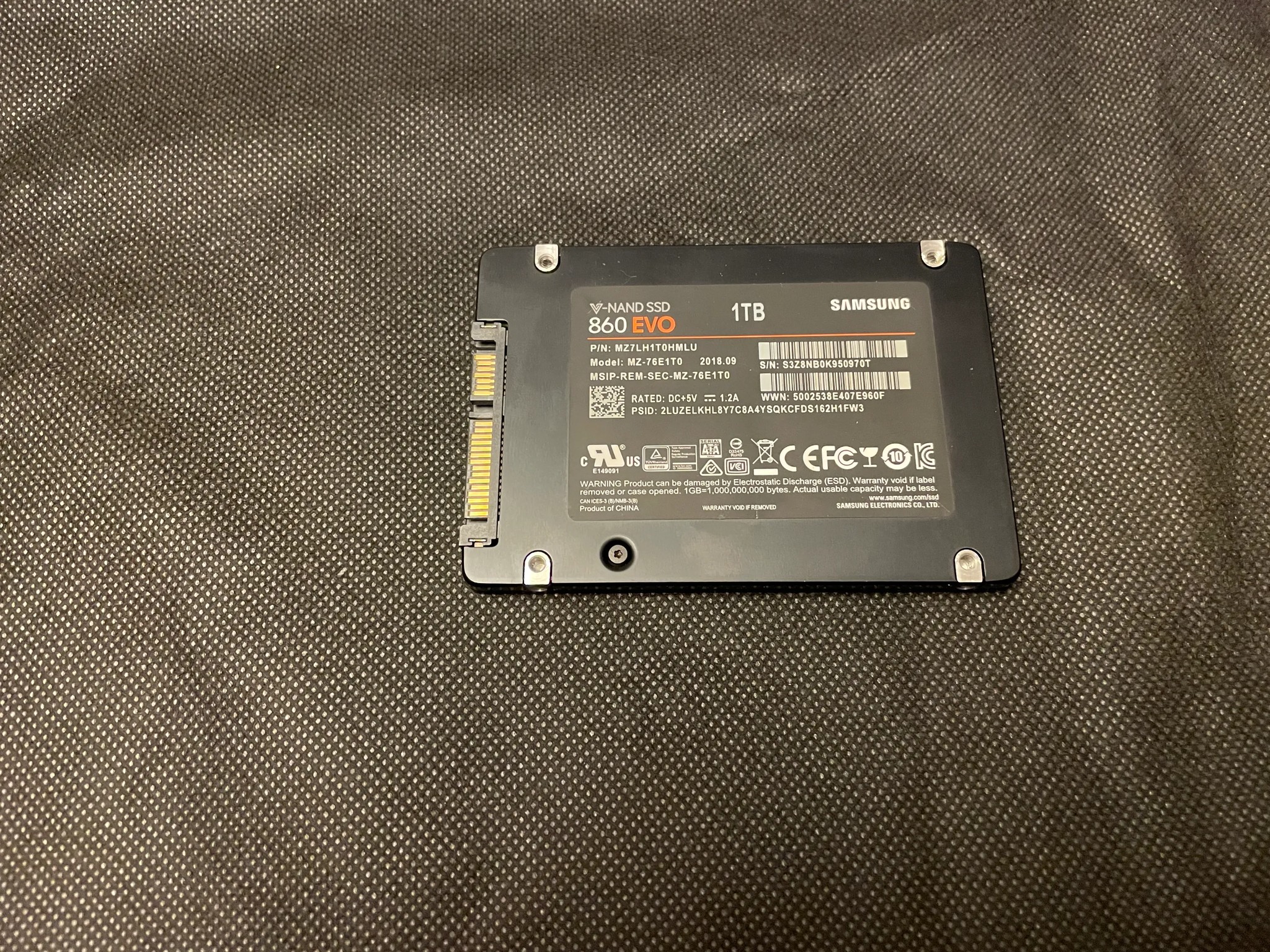 Samsung 1TB 860 EVO SATA III 2.5" Internal SSD ( See Seller Notes )