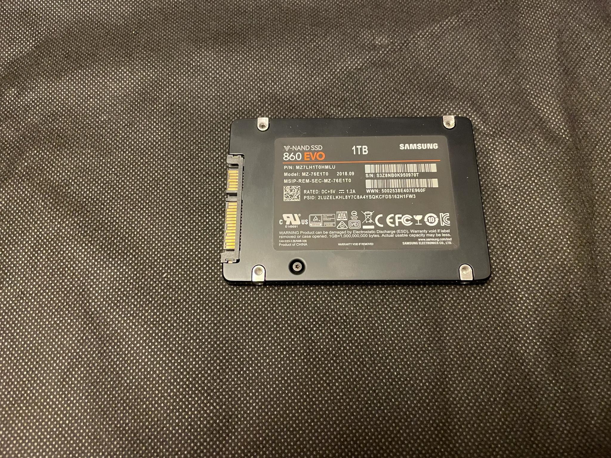 Samsung 1TB 860 EVO SATA III 2.5" Internal SSD ( See Seller Notes )