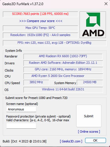 Custom Gaming/Streaming PC: Ryzen 5; RX 6600 8GB; 24GB RAM; 1.5TB NVMe/SSD Win11 Pro! DISCOUNTED