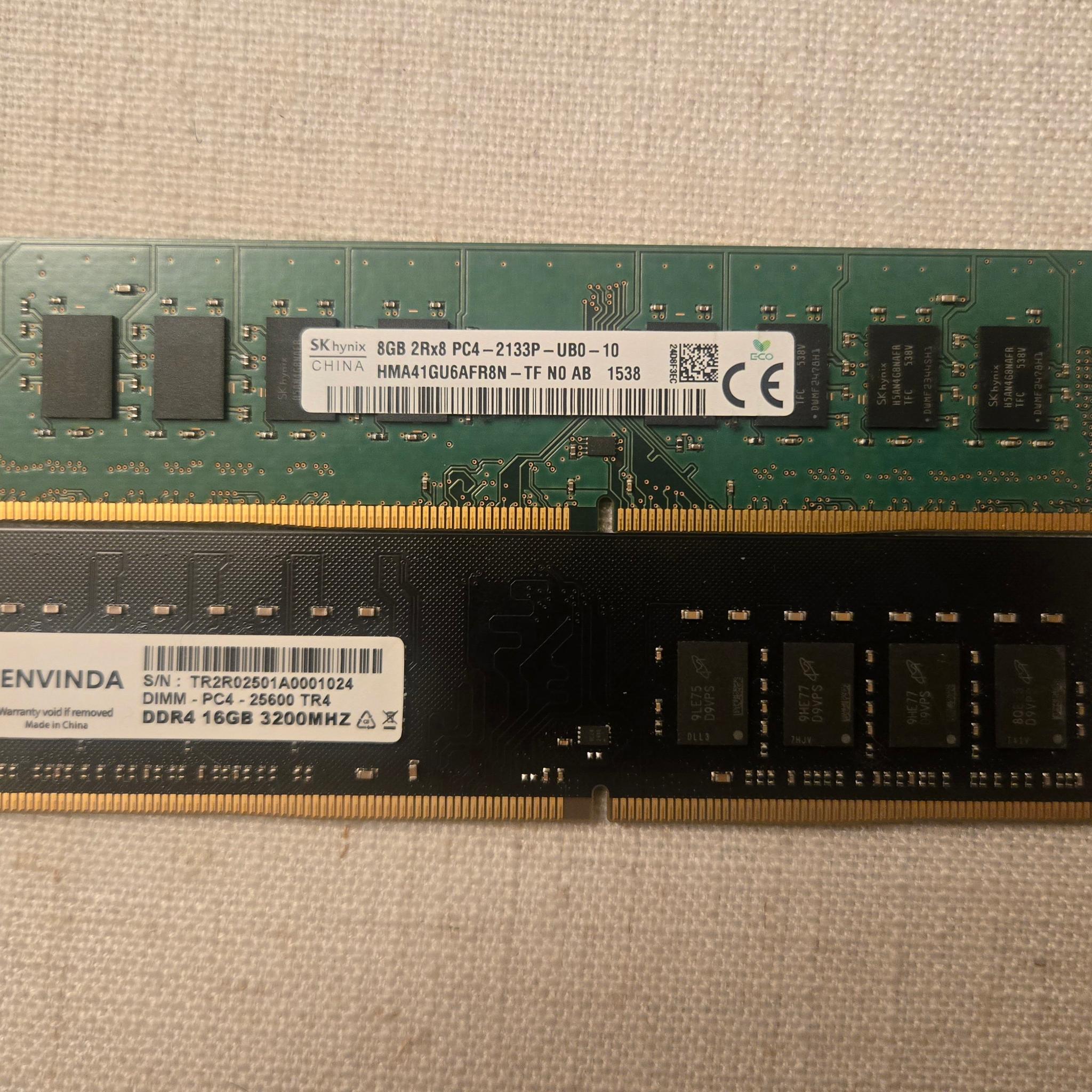 24GB DDR4 (Mixed DIMMs) - Used