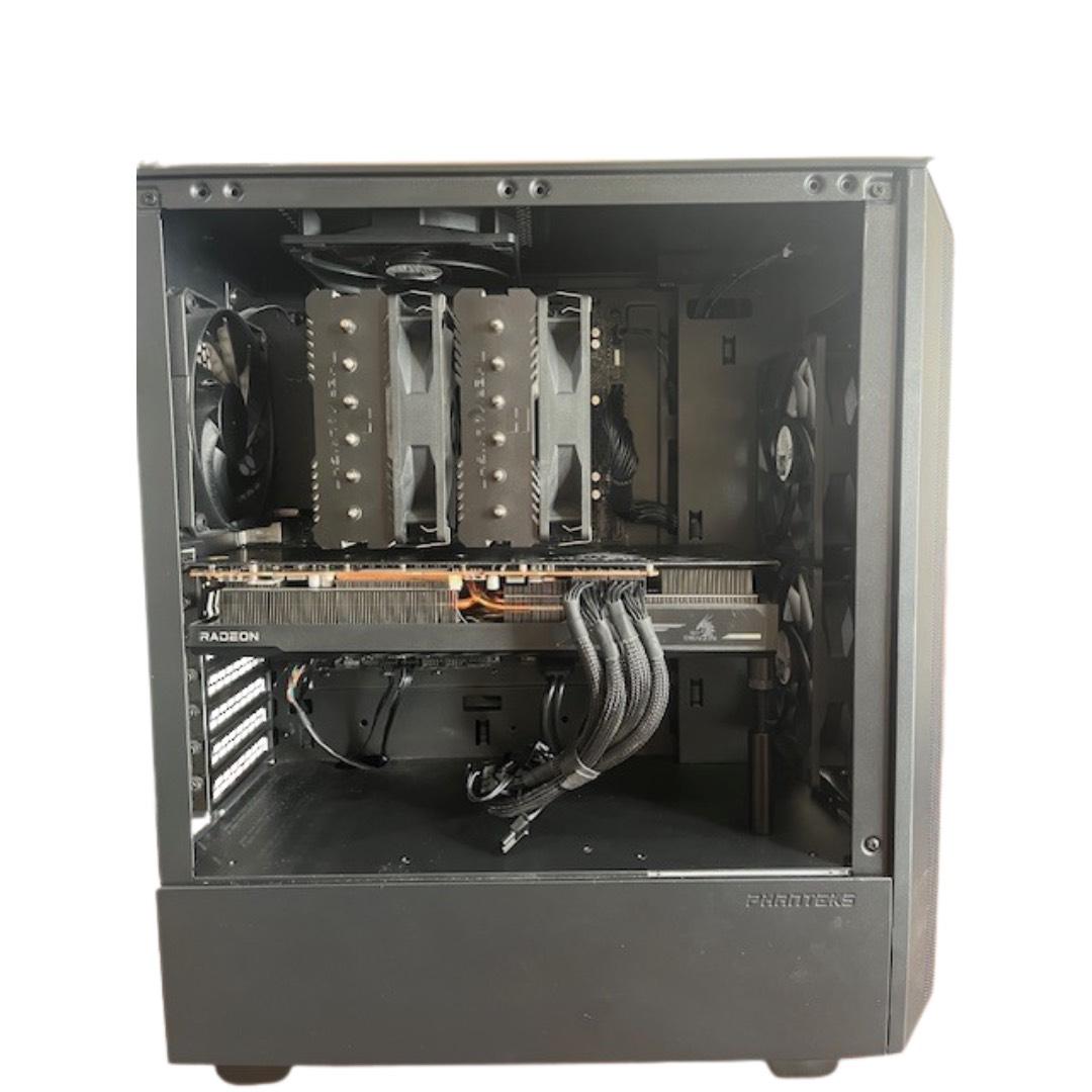 Radeon RX 6800XT, Ryzen 5 7600, 32GB DDR5, and 1TB SSD.