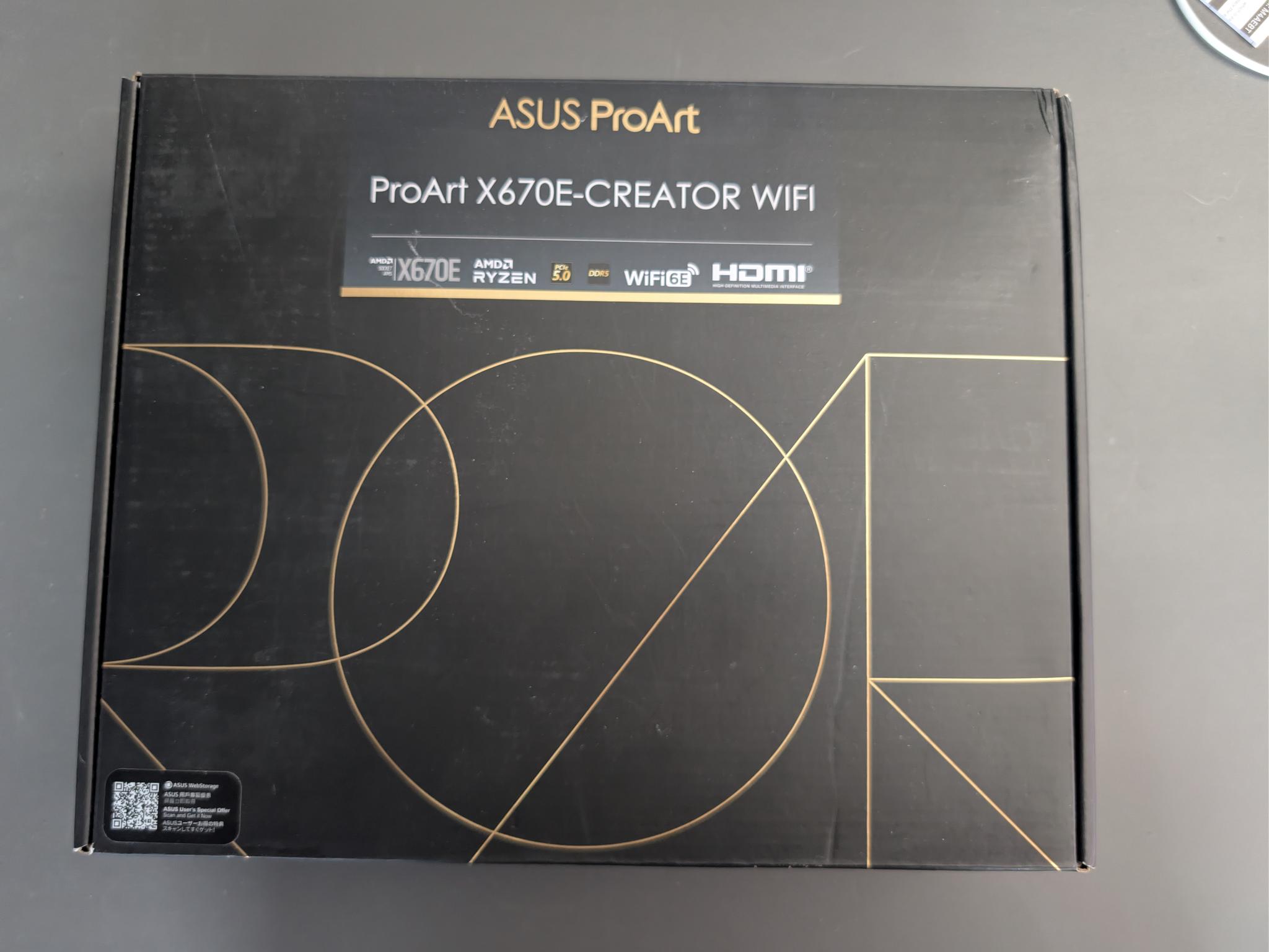Asus ProArt X670E ATX Motherboard - Includes 10Gb Ethernet!