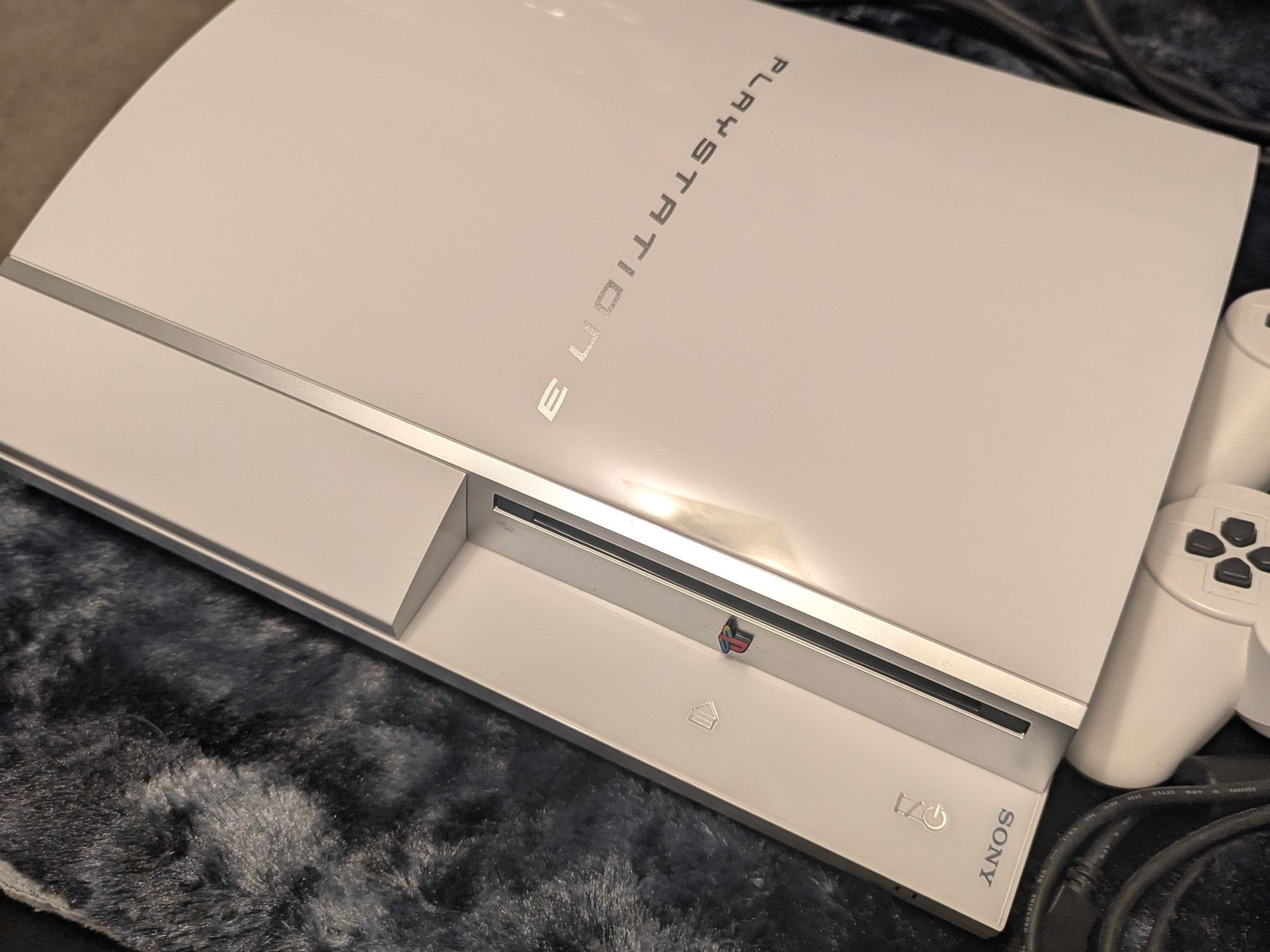 White Japanese PS3 Japan Region + 500gb SSD & 4.91 EvilNat CFW (Original Box)