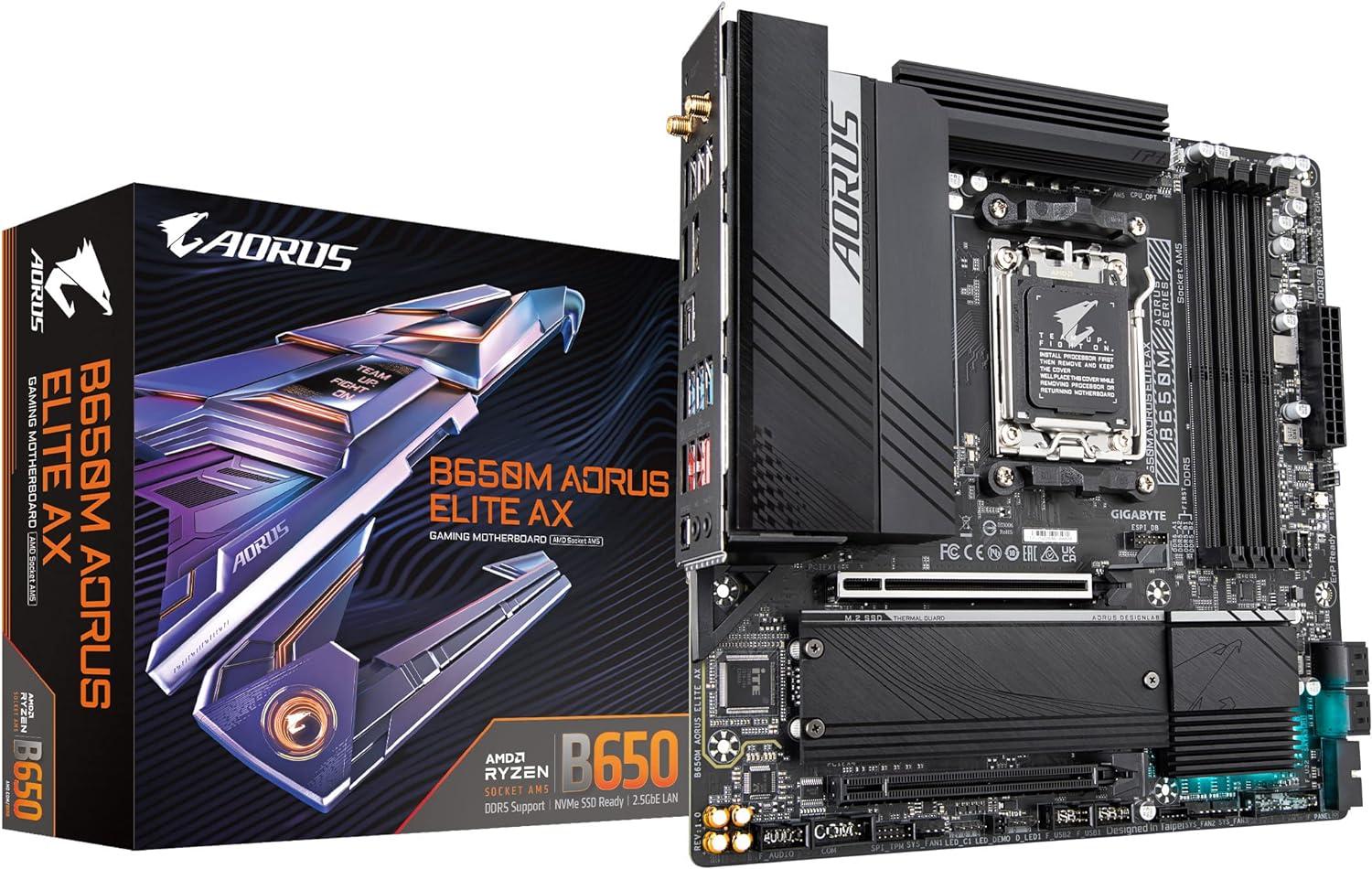 Aorus B650M Elite AX AM5 Motherboard