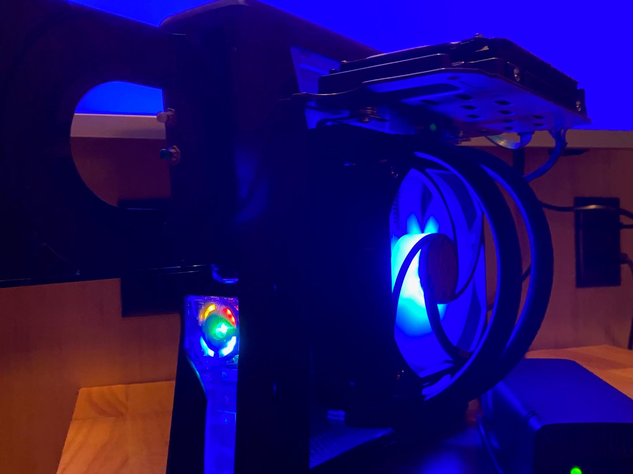 Custom RGH3 Xbox 360 slim | Liquid cooled | 2 TB | ARGB lighting | with Kinect