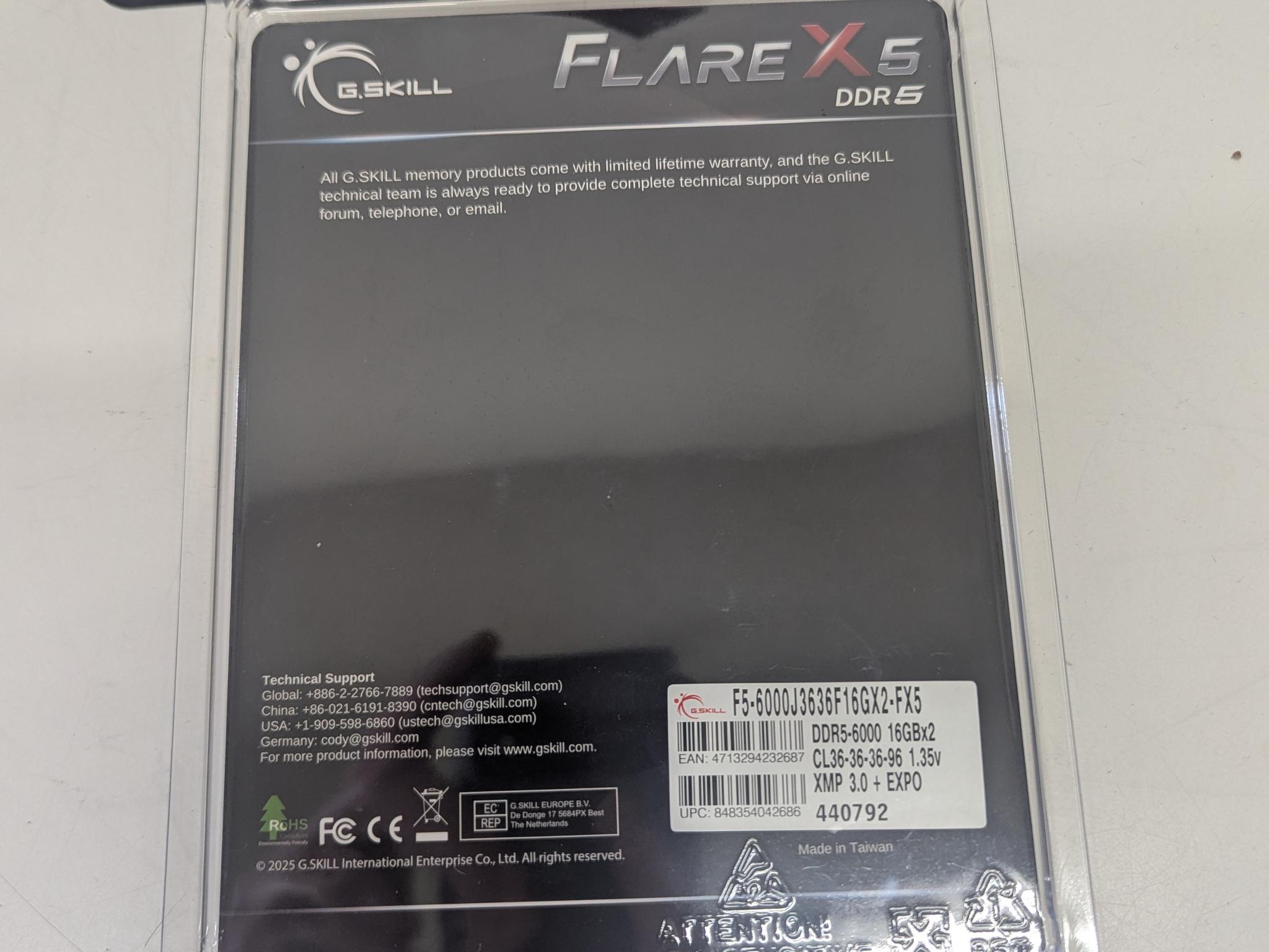 🔥 32GB 6000MHz | G.Skill Flare X5 DDR5 Kit
