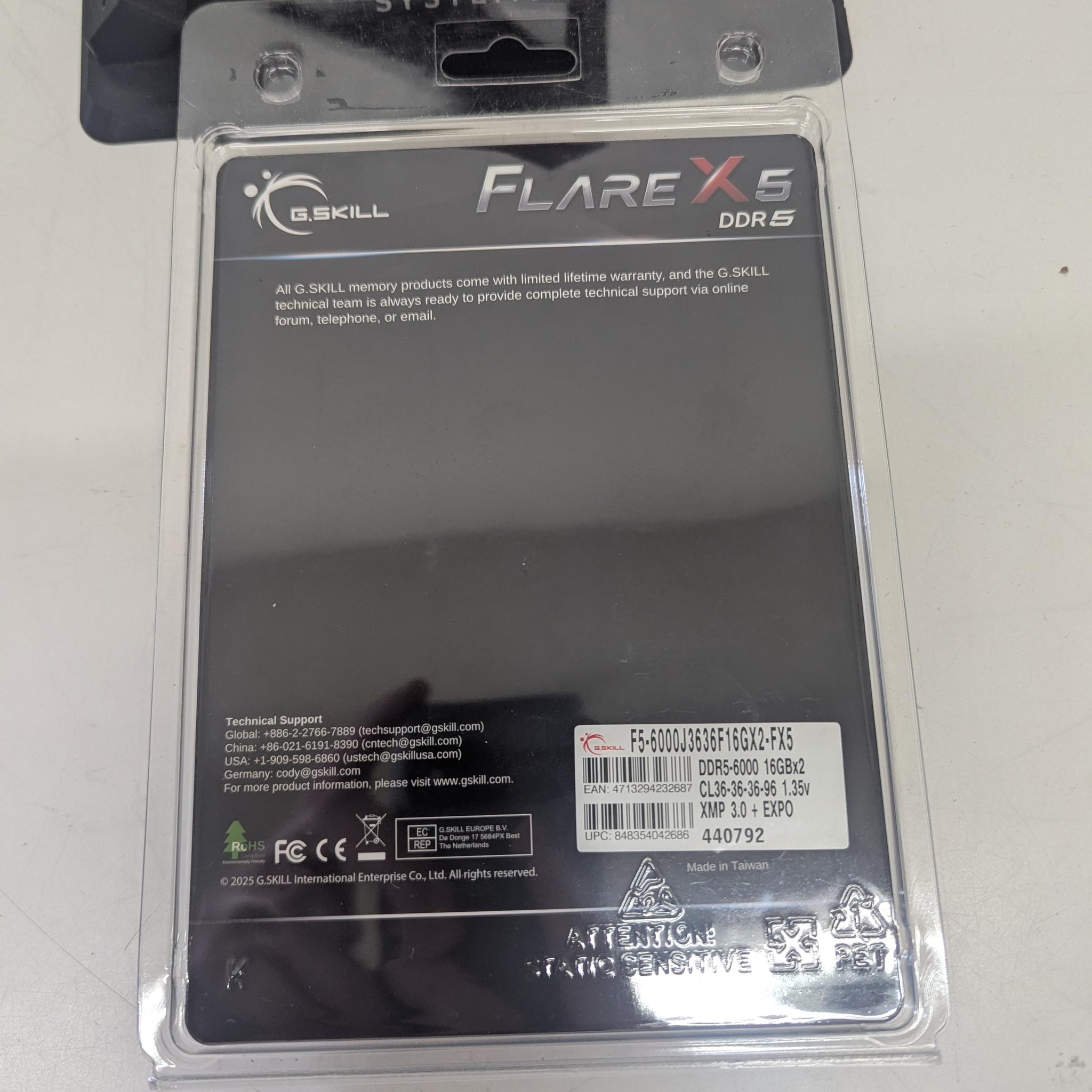 🔥 32GB 6000MHz | G.Skill Flare X5 DDR5 Kit