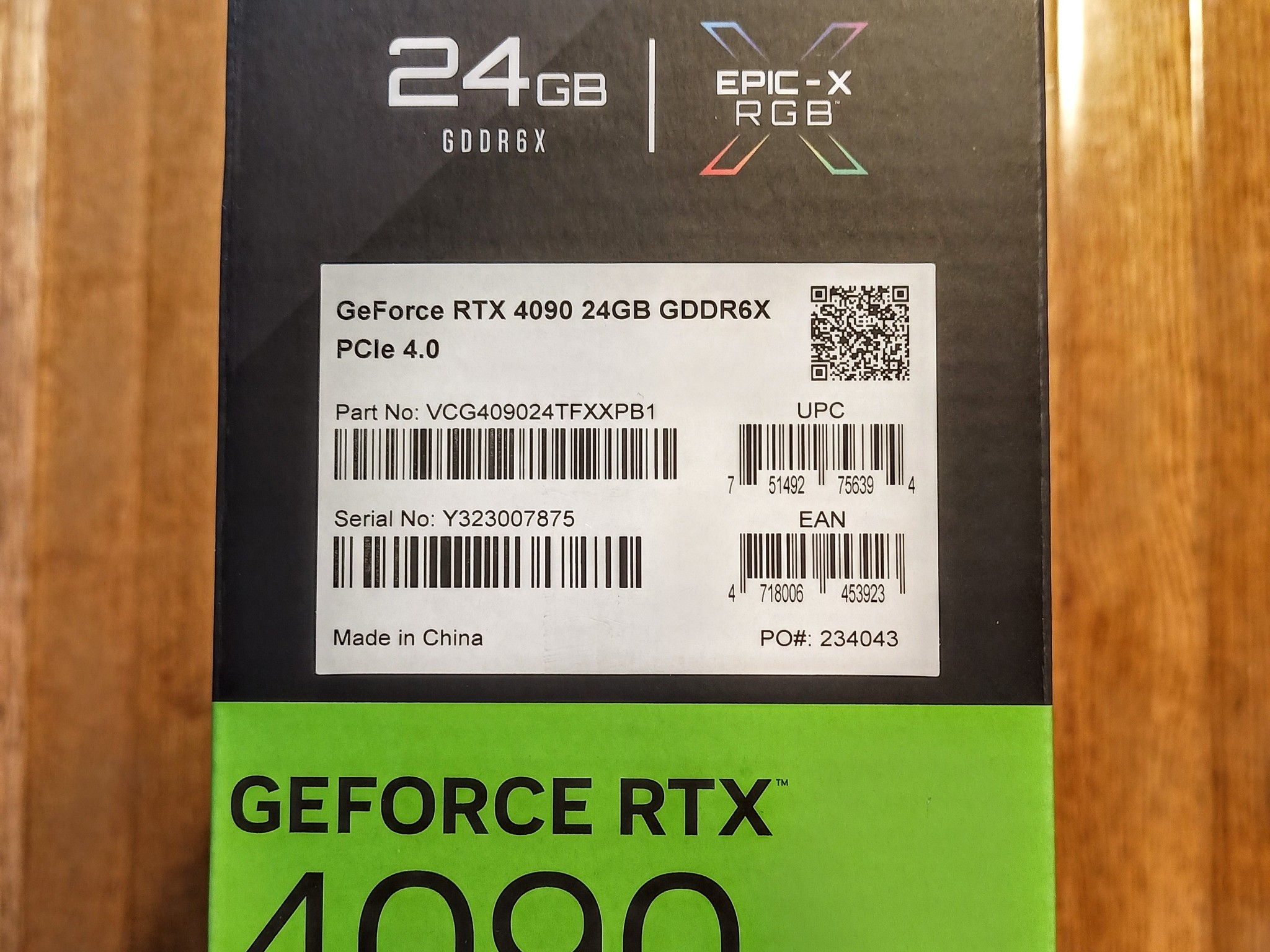 PNY XLR8 Gaming VERTO EPIC-X RGB GeForce RTX 4090