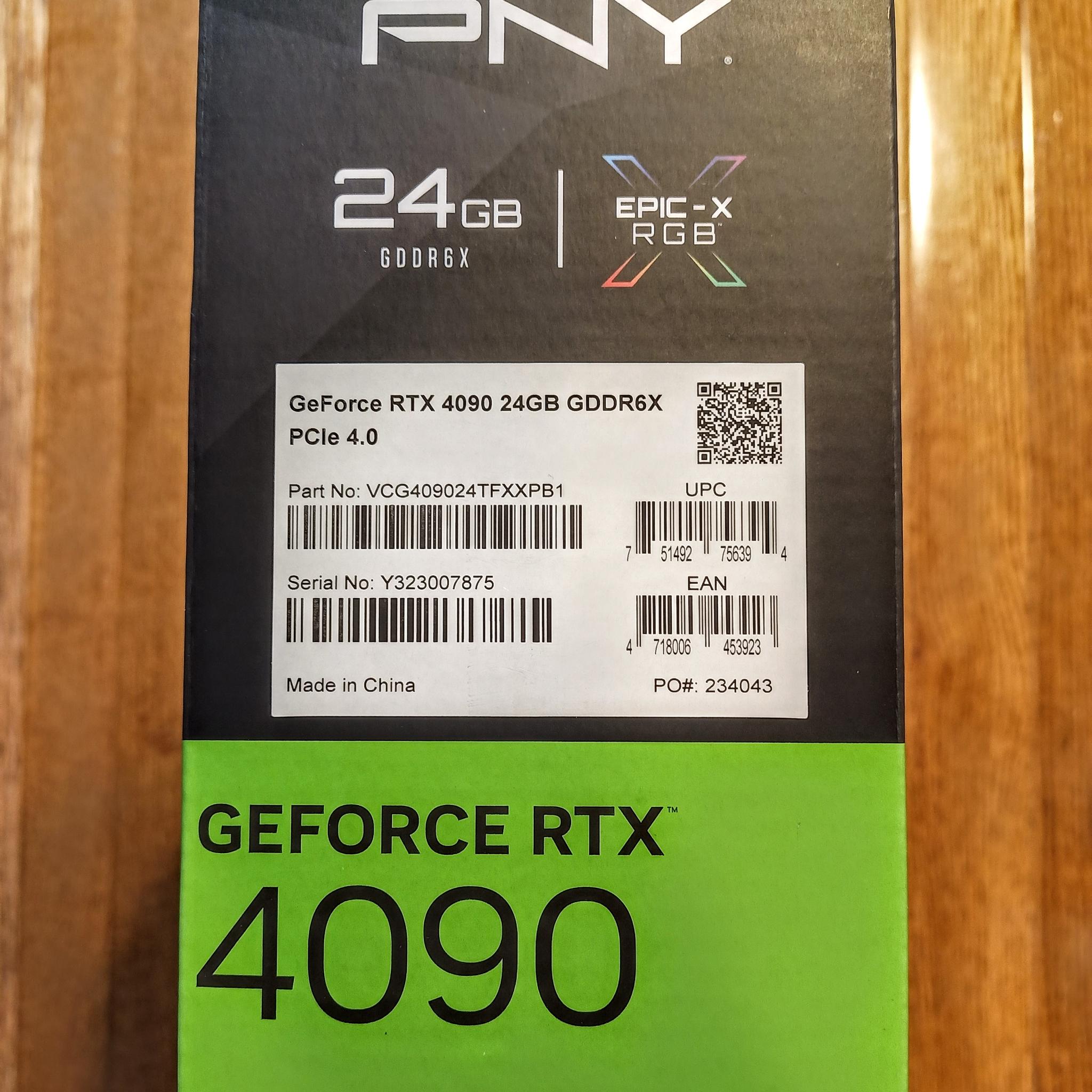 PNY XLR8 Gaming VERTO EPIC-X RGB GeForce RTX 4090