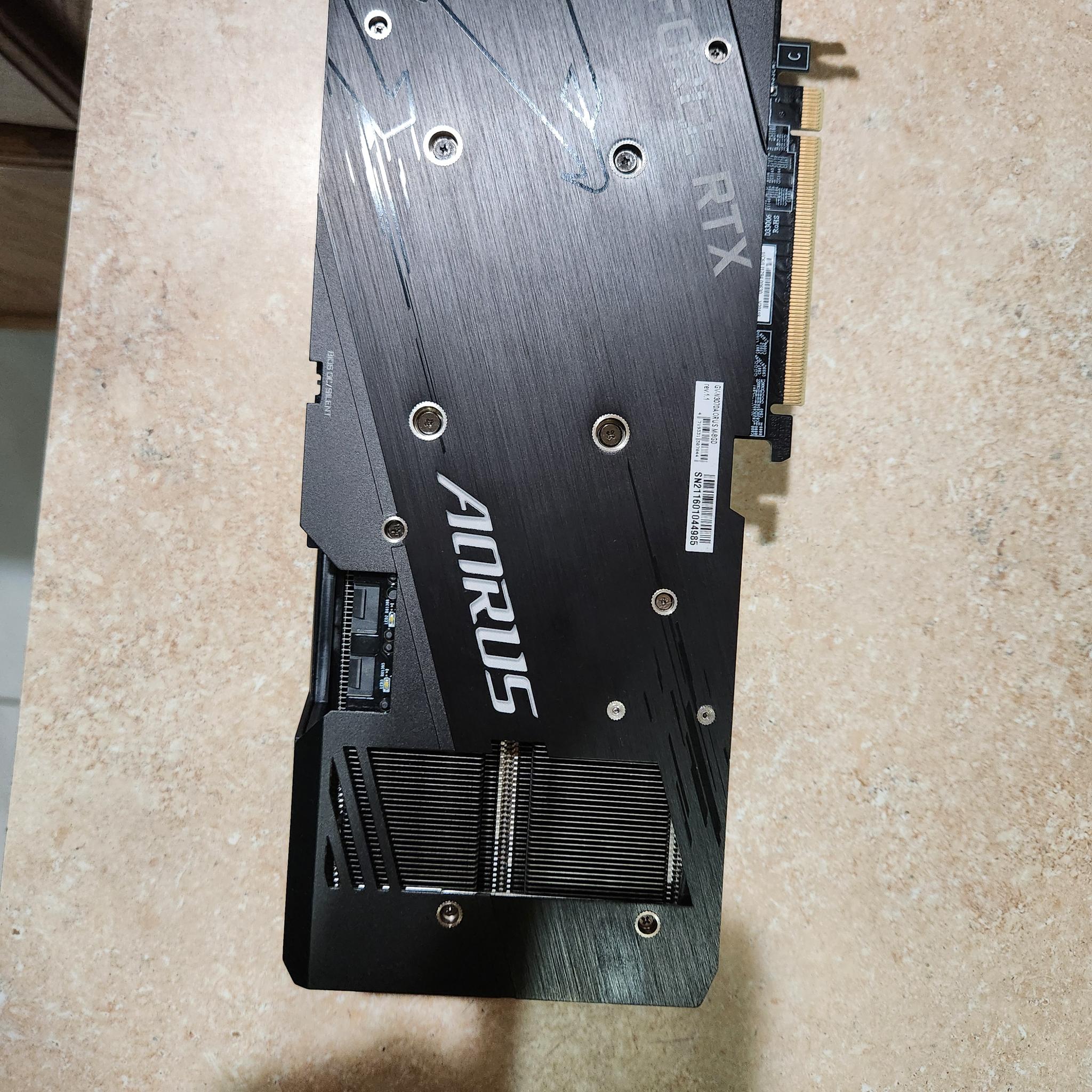*FOR PARTS* GIGABYTE AORUS MASTER GeForce RTX 3070