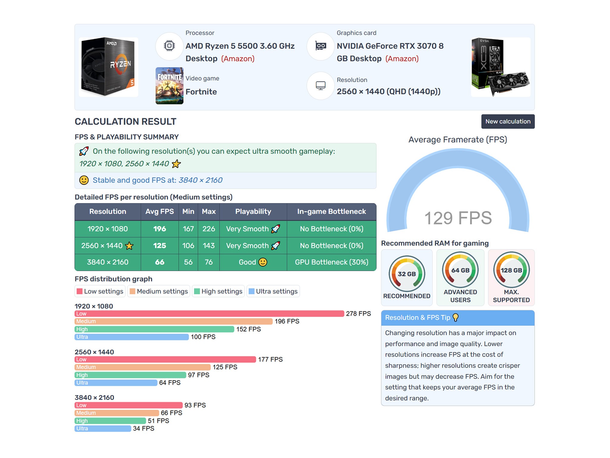 ⚔️ Gaming PC | GeForce RTX 3070 | Ryzen 5 5500 | 32GB RAM | 1TB SSD | WIFI | Win 11 Pro