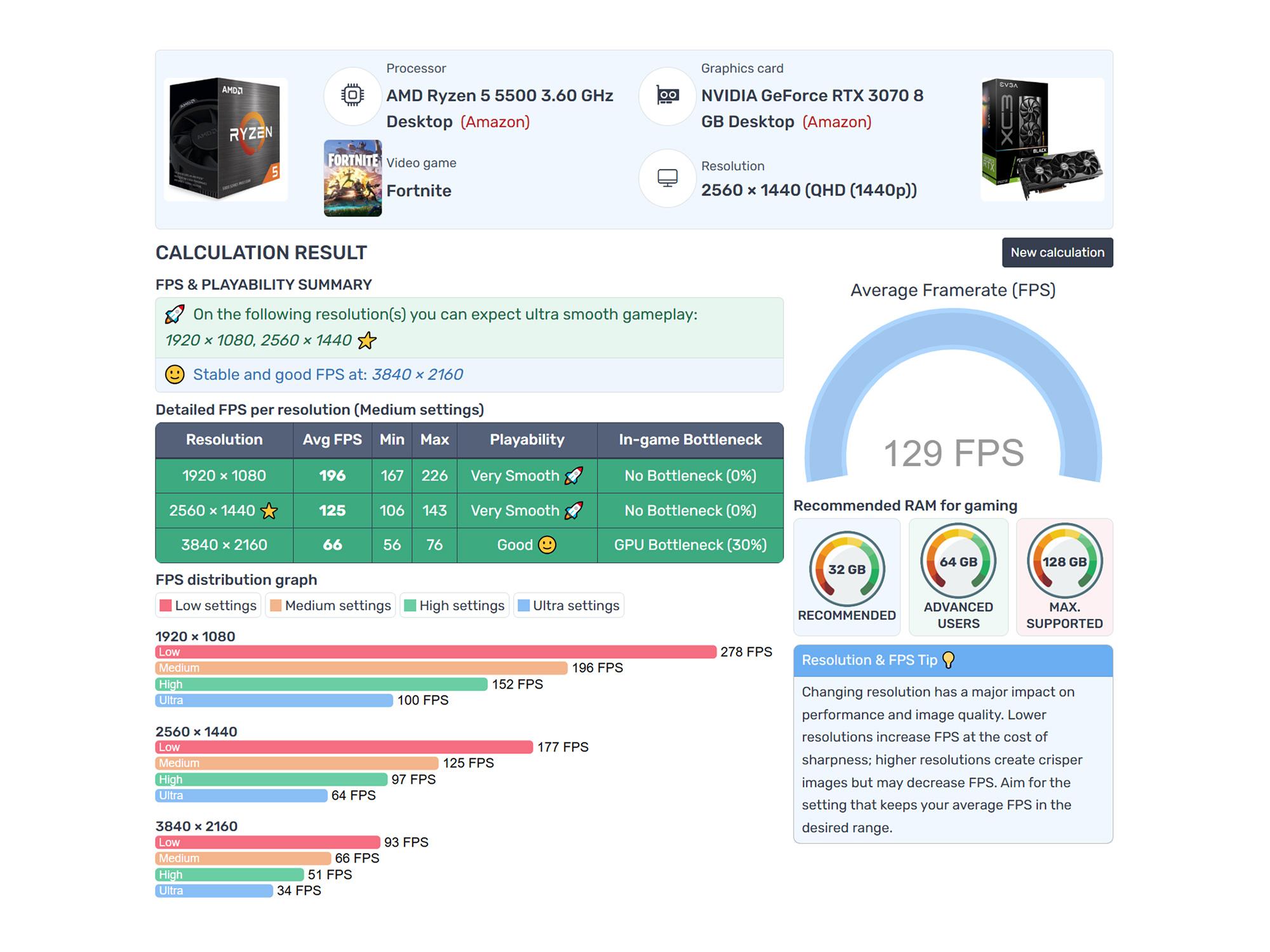 ⚔️ Gaming PC | GeForce RTX 3070 | Ryzen 5 5500 | 32GB RAM | 1TB SSD | WIFI | Win 11 Pro