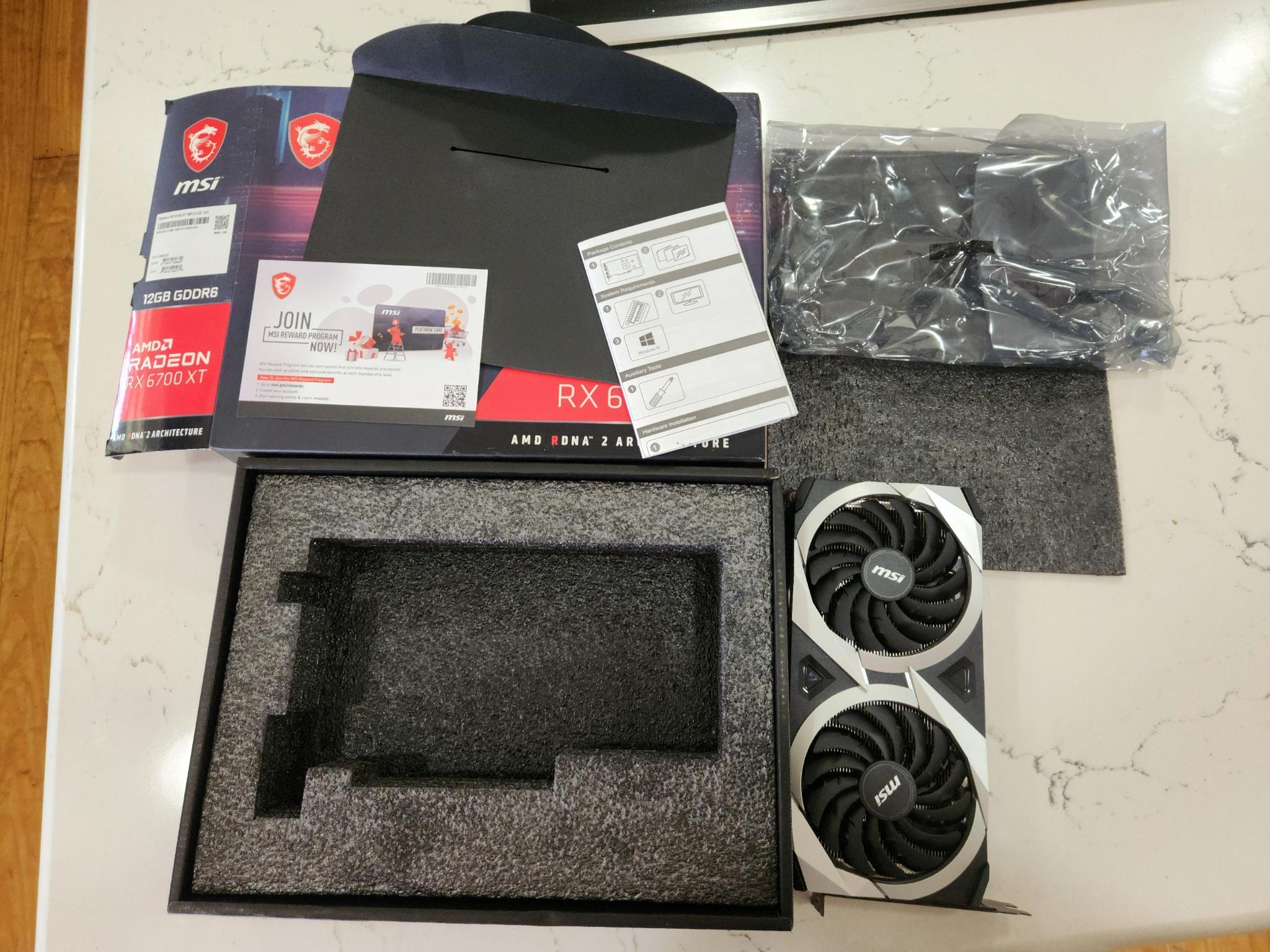 OPEN BOX MSI Mech 2x AMD Radeon RX 6700 XT 12gb GDDR6