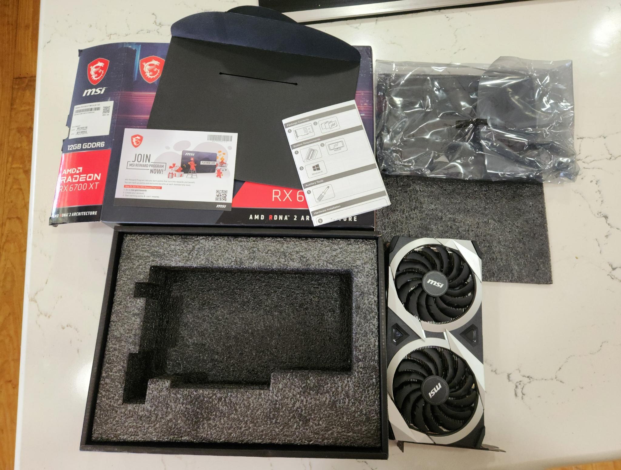 OPEN BOX MSI Mech 2x AMD Radeon RX 6700 XT 12gb GDDR6