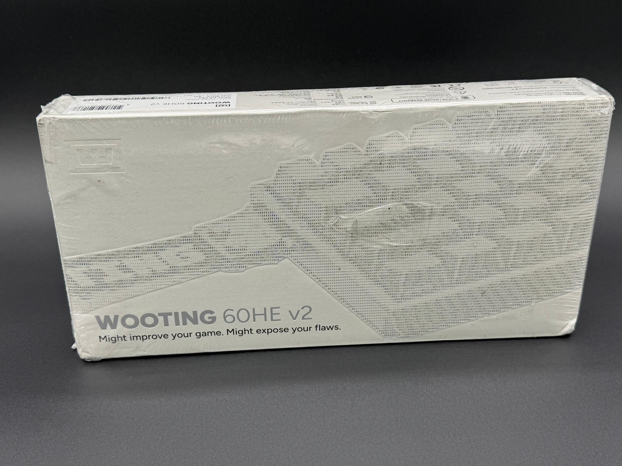 Wooting 60HE v2 – ANSI US Layout, Aluminum Case, Just Black – Sealed Retail