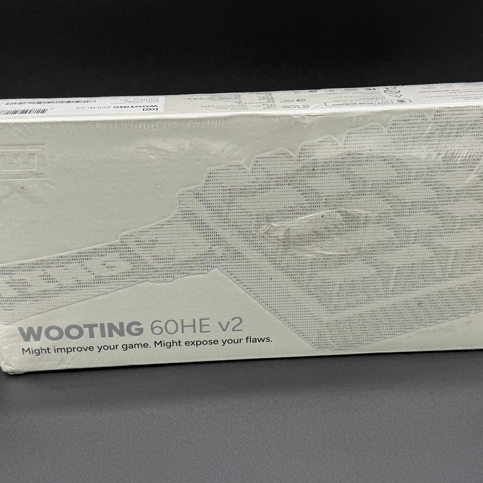 Wooting 60HE v2 – ANSI US Layout, Aluminum Case, Just Black – Sealed Retail