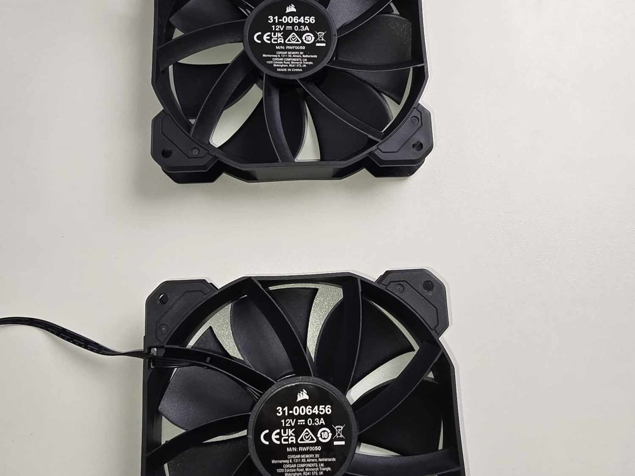 NZXT And Corsair Case Fans. 120MM PWM X5