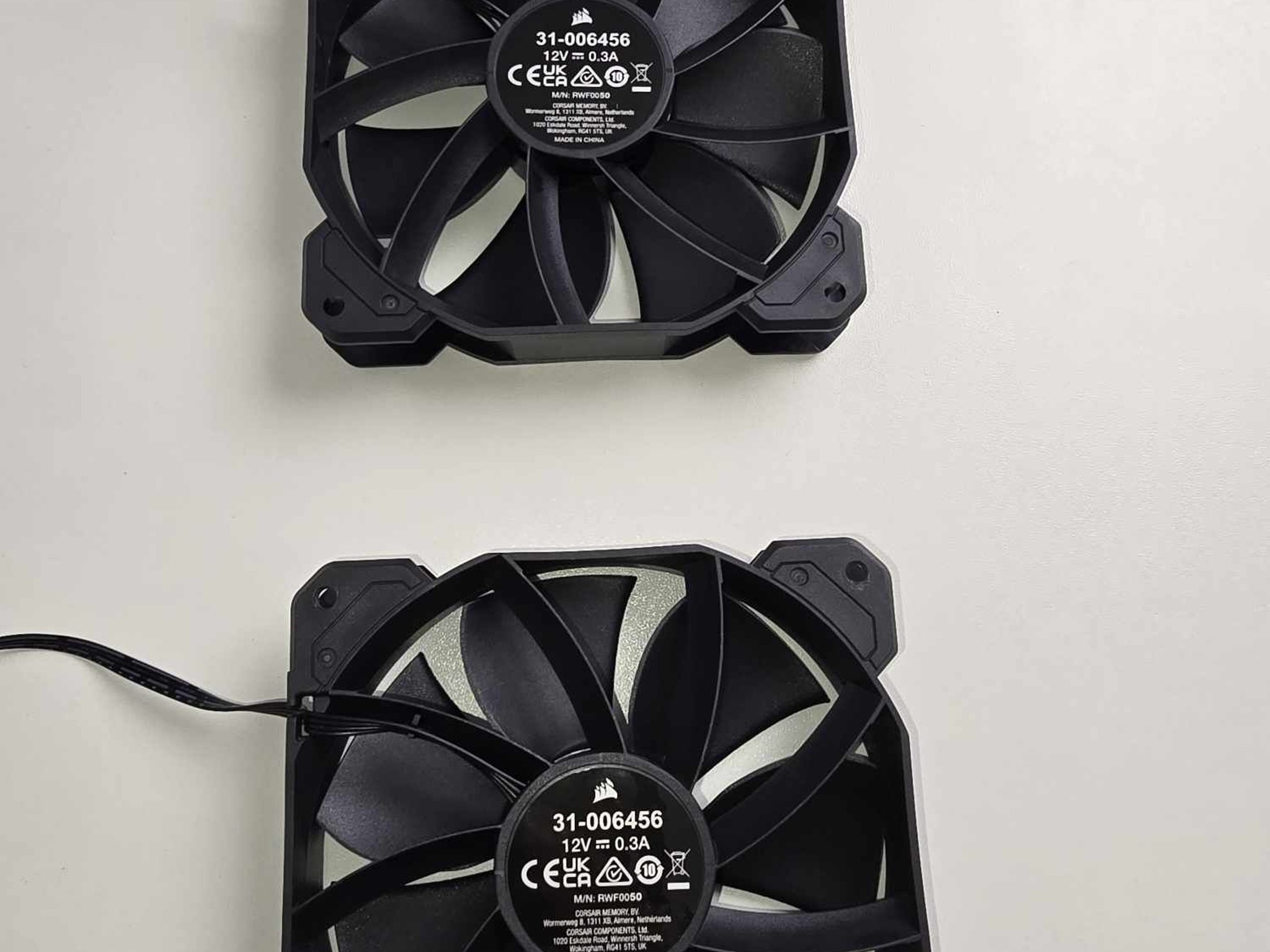 NZXT And Corsair Case Fans. 120MM PWM X5