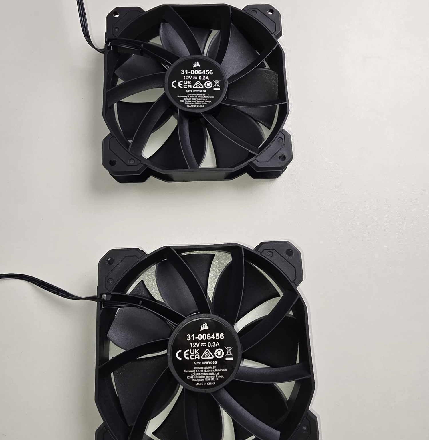 NZXT And Corsair Case Fans. 120MM PWM X5