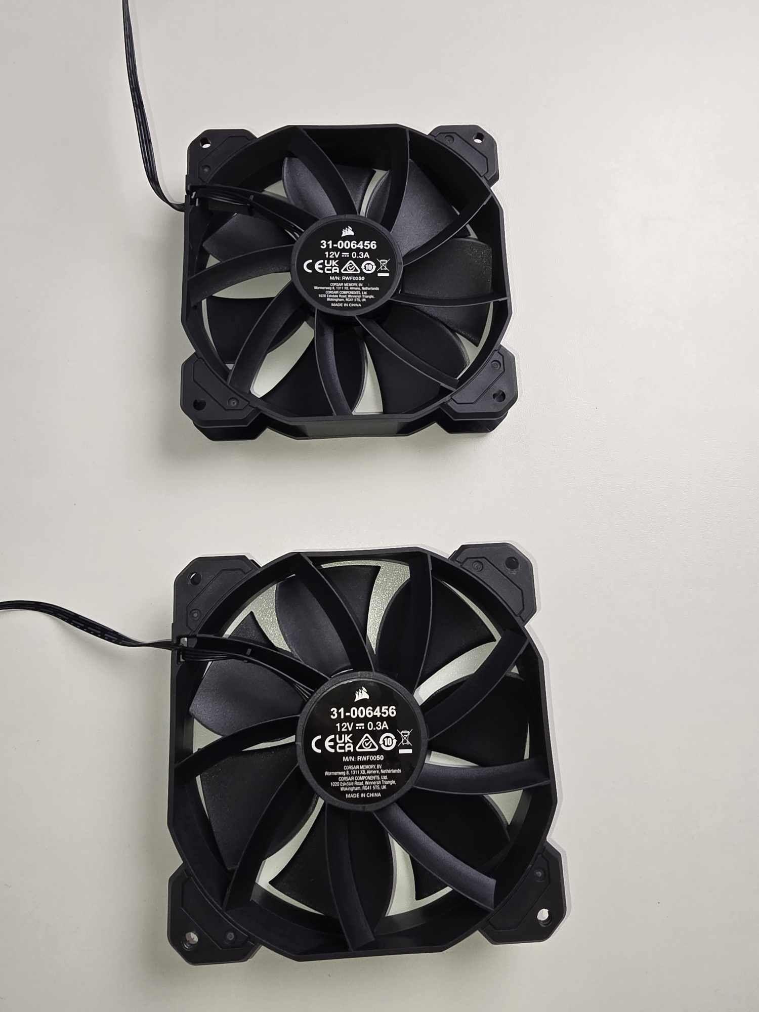 NZXT And Corsair Case Fans. 120MM PWM X5