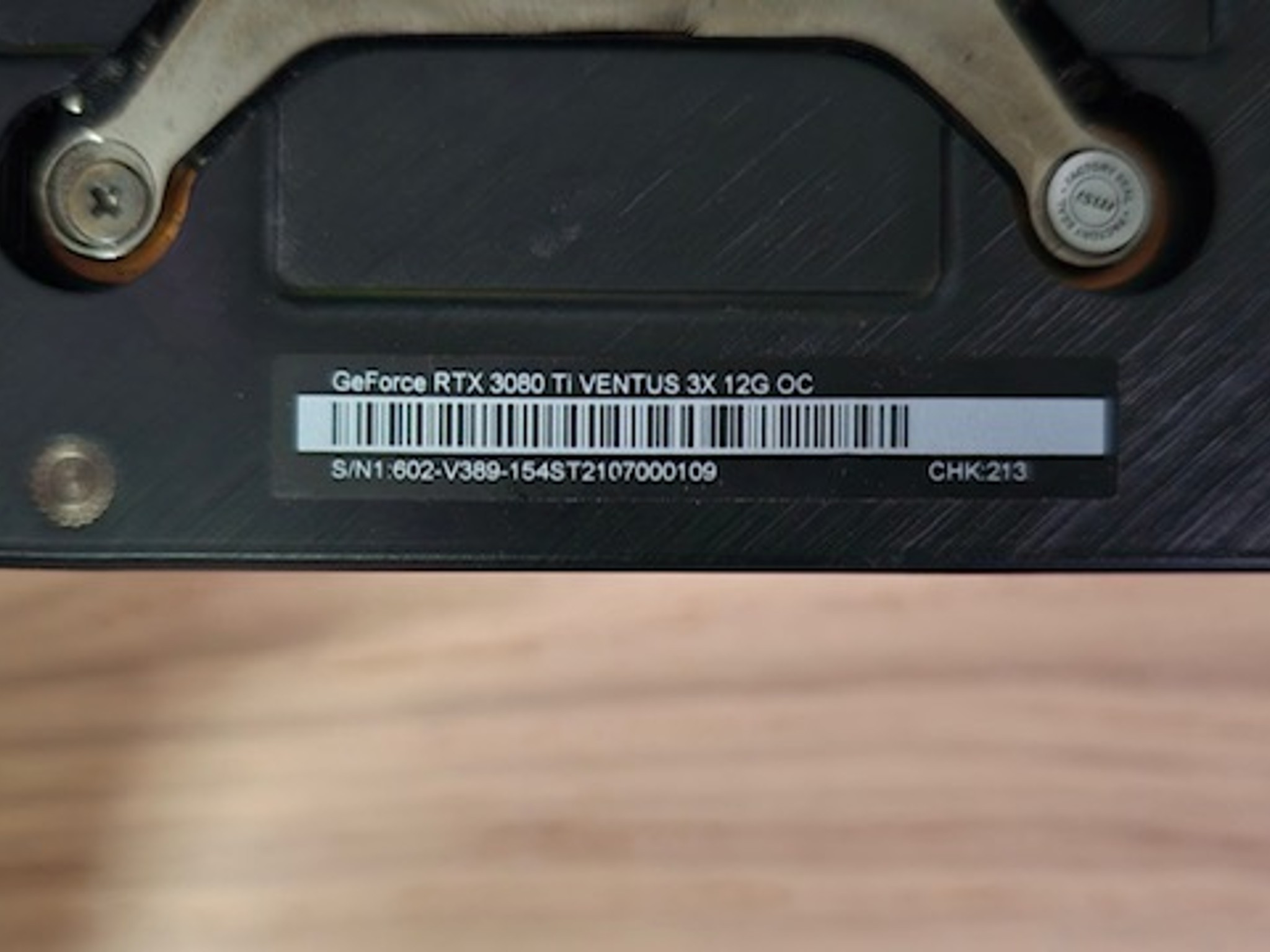 MSI 3080 TI 12GB Ventus 3X OC