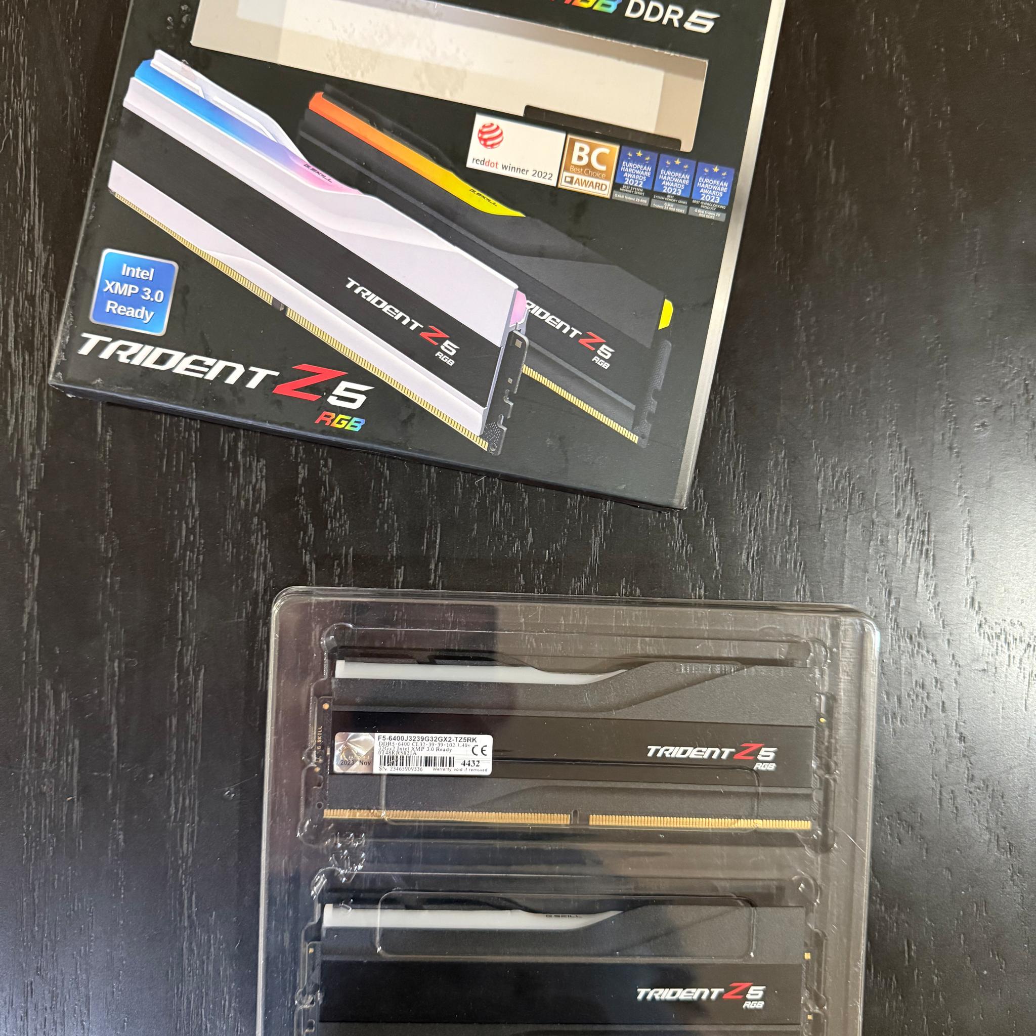 G.SKILL Trident Z5 RGB Series (Intel XMP 3.0) DDR5 RAM 64GB (2x32GB) 6400MT/s