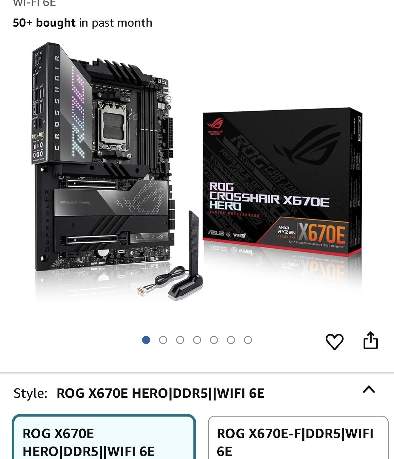 ASUS ROG CROSSHAIR x670e HERO
