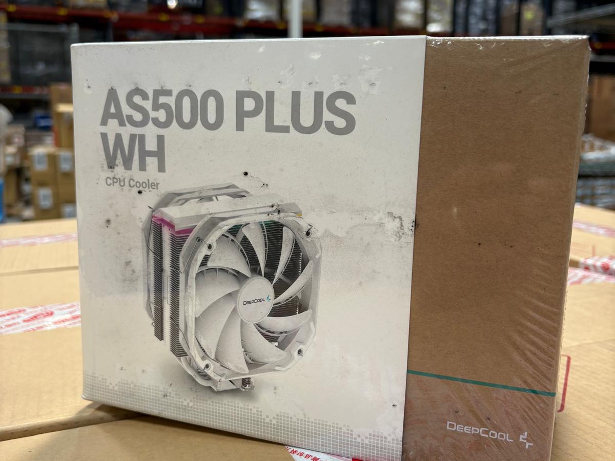 New In Box I CPU Cooler | Deepcool Universal RAM 140mm PWM Fan, A-RGB AS500 Plus White I Dual Fan