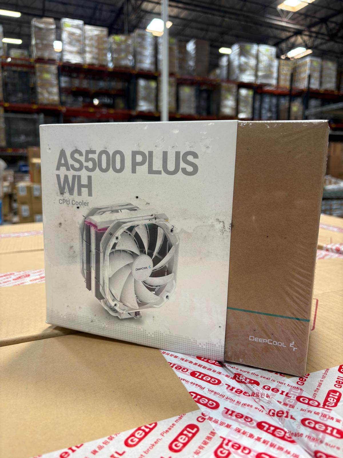 New In Box I CPU Cooler | Deepcool Universal RAM 140mm PWM Fan, A-RGB AS500 Plus White I Dual Fan