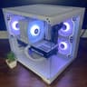 White Gaming PC (RTX 3070 8GB + AMD Ryzen 5 5500 + 16GB DDR4 + SSD)