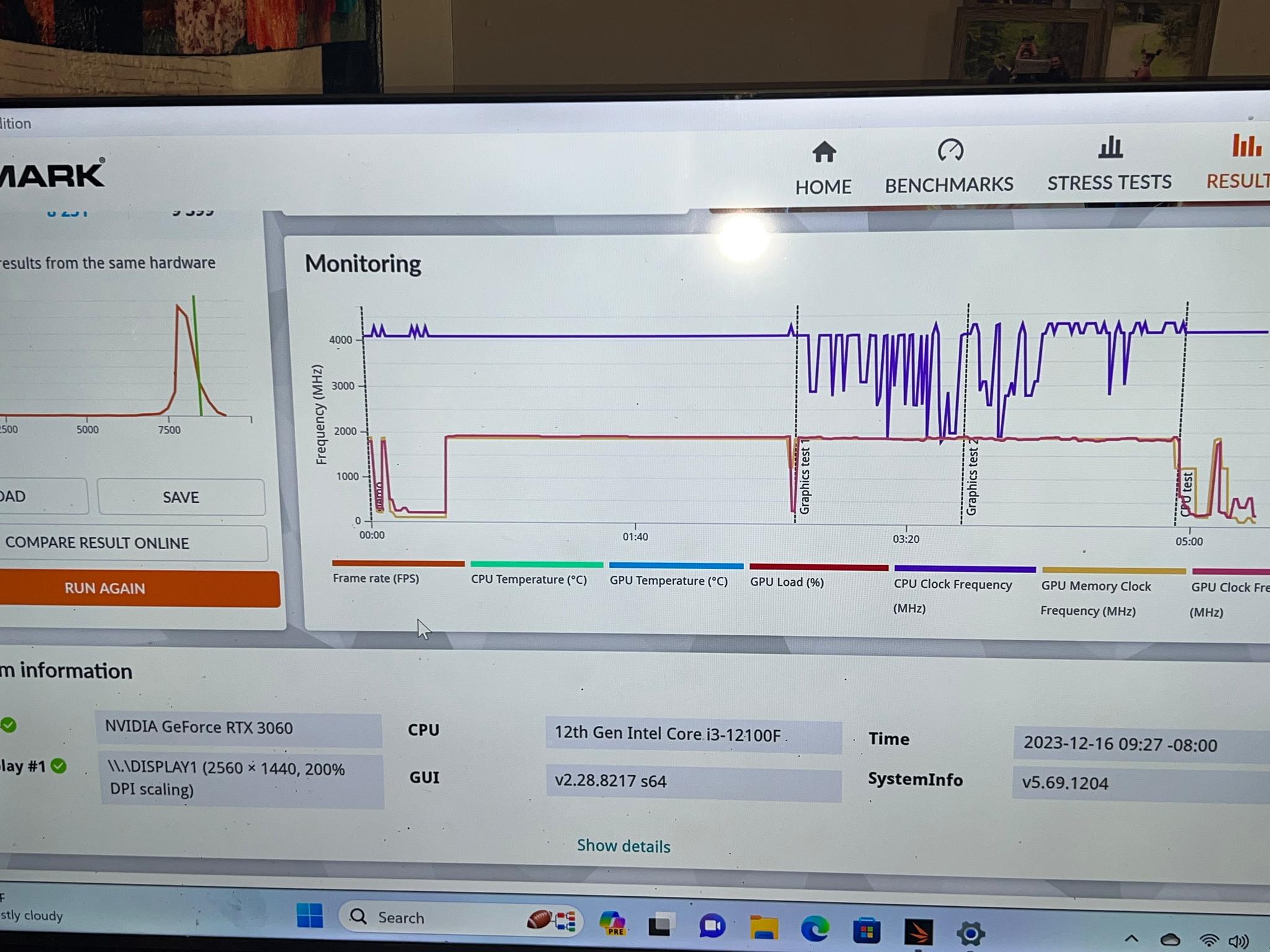 north pole i3 12100 RTX 3060 12g 16 gig ram