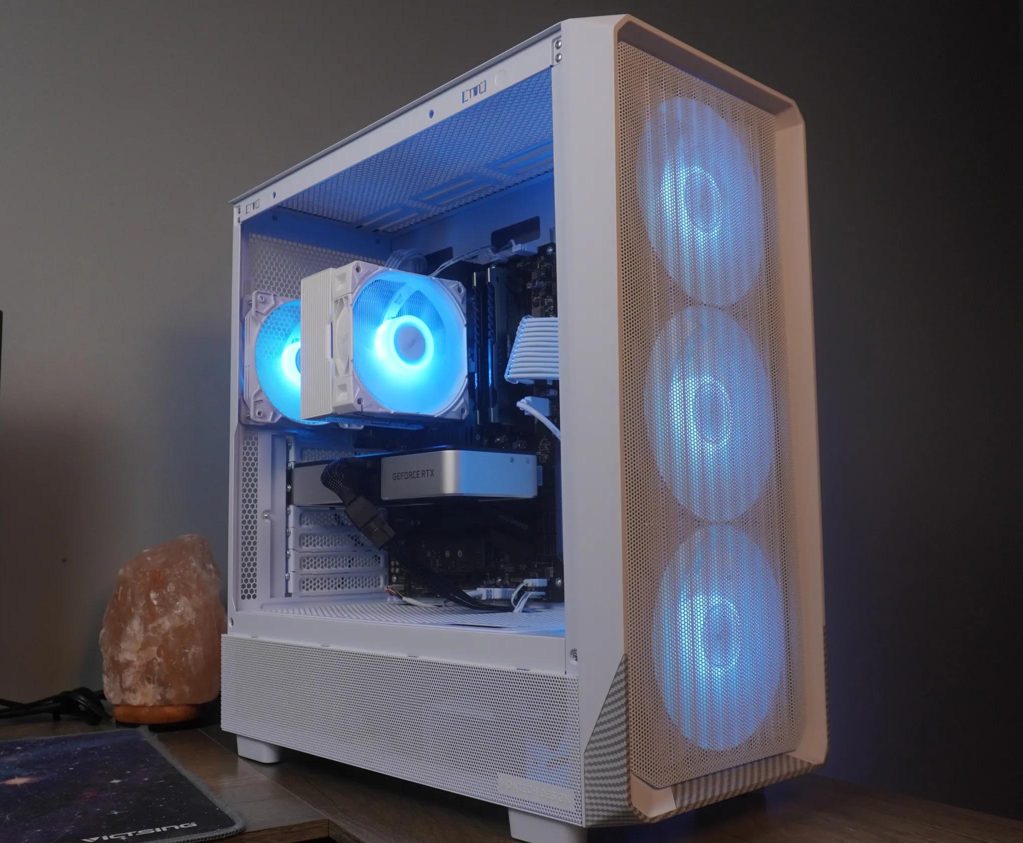 🤍AESTHETIC🤍 1440p/1080p GAMING MACHINE 💚RTX 3060ti 🧡 Ryzen 5 3600 | 32GB | WIFI