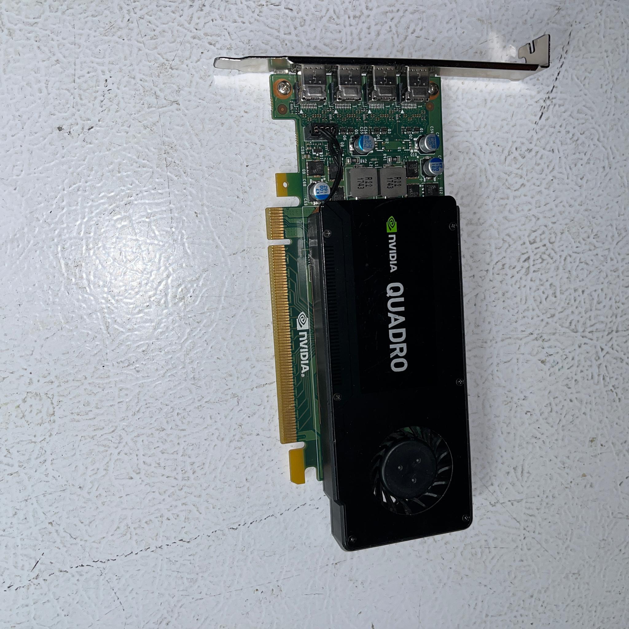NVIDIA Quadro K1200 4GB GDDR5 GPU – 4× Mini DP – Full‑Height Bracket – Tested
