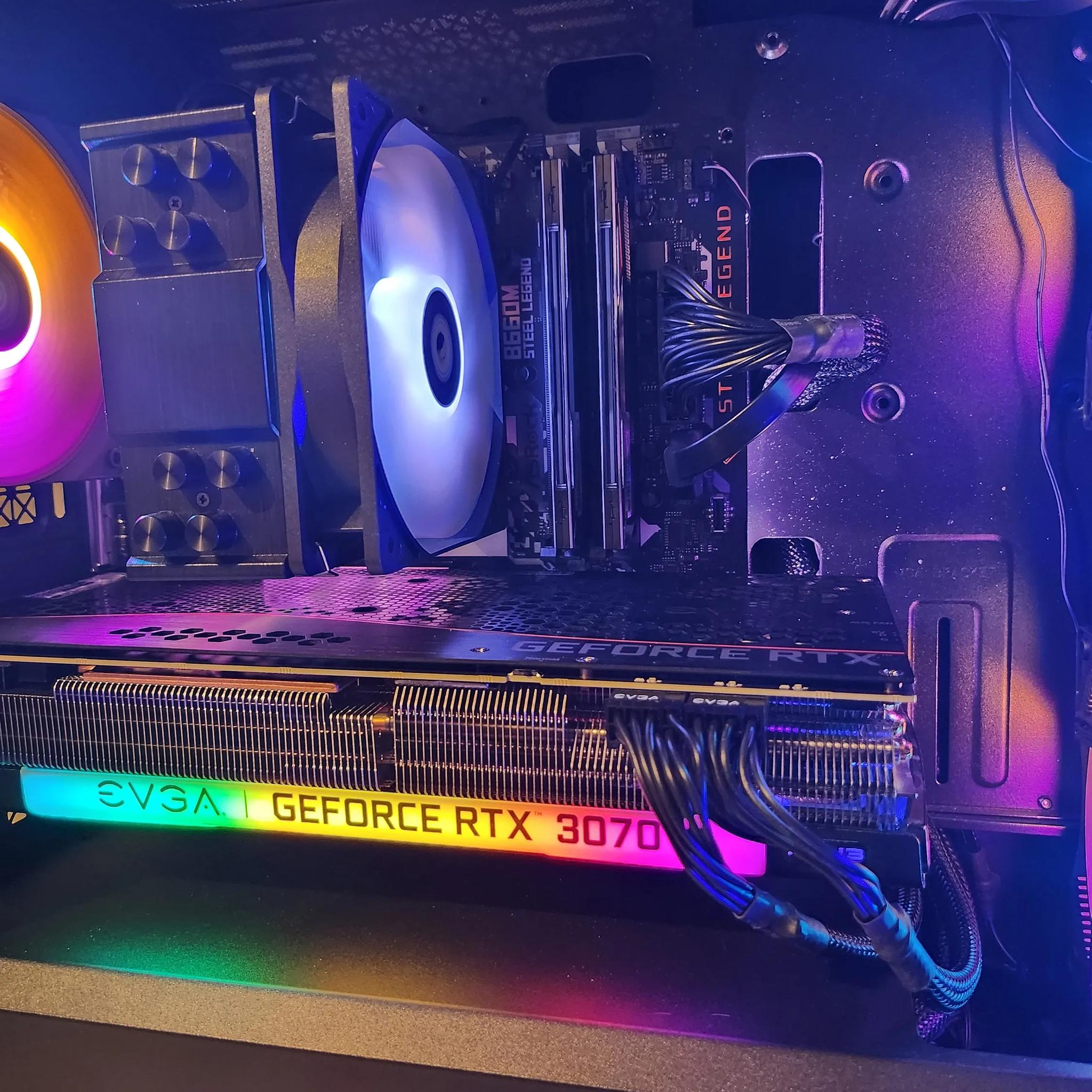EVGA RTX 3070 i5 12400f build