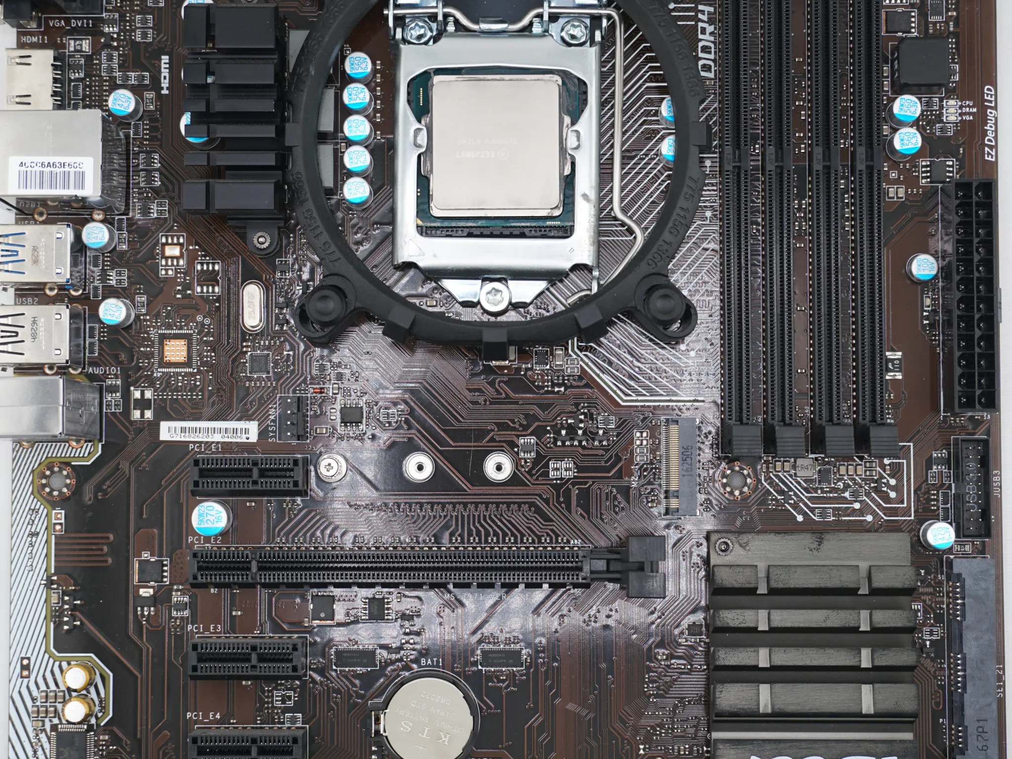 Intel i7-6700k, B150 PC Mate Motherboard, 4-Pipe Tower Cooler