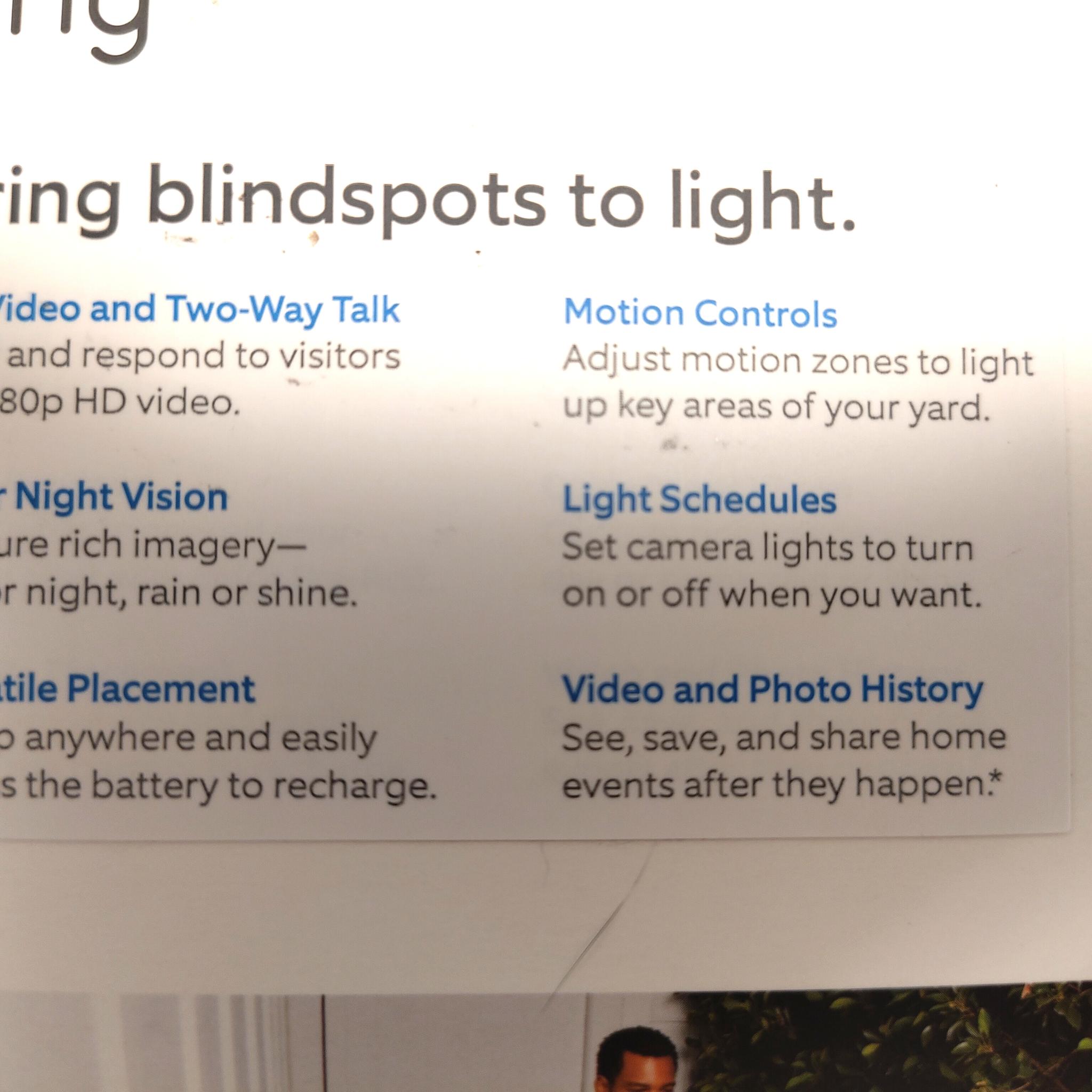 Unused Ring Spotlight Cam Plus, Solar Panel, and Contact Sensors