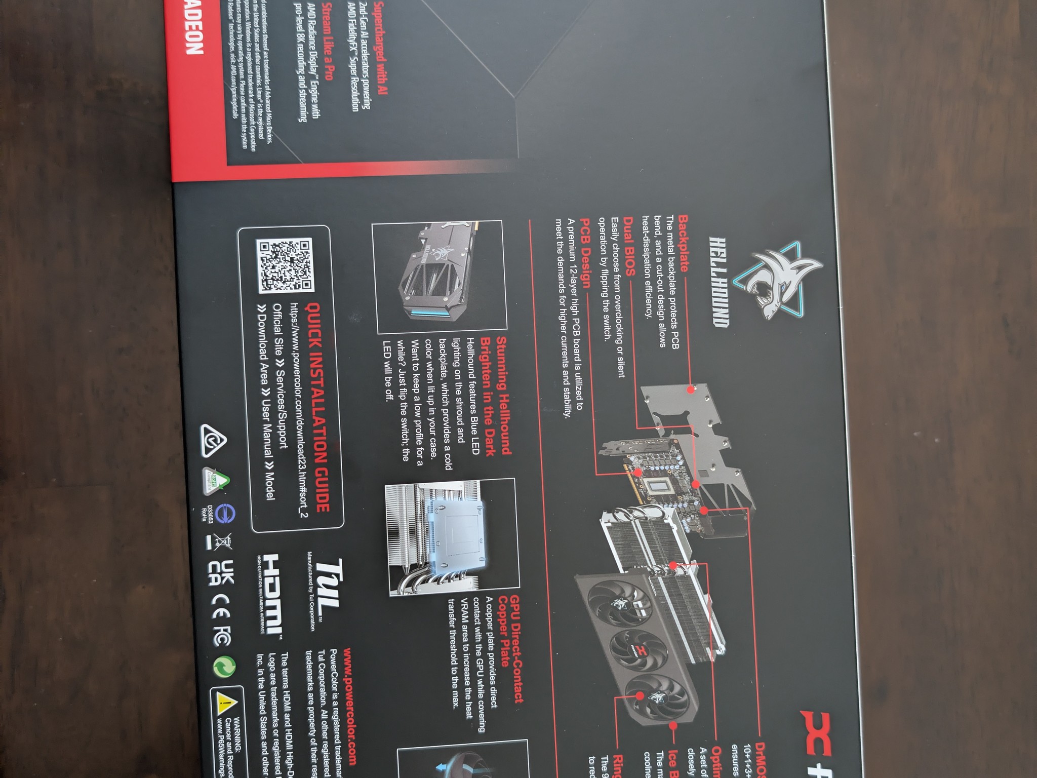 PowerColor Hellhound AMD Radeon RX 9070 XT OC 16GB