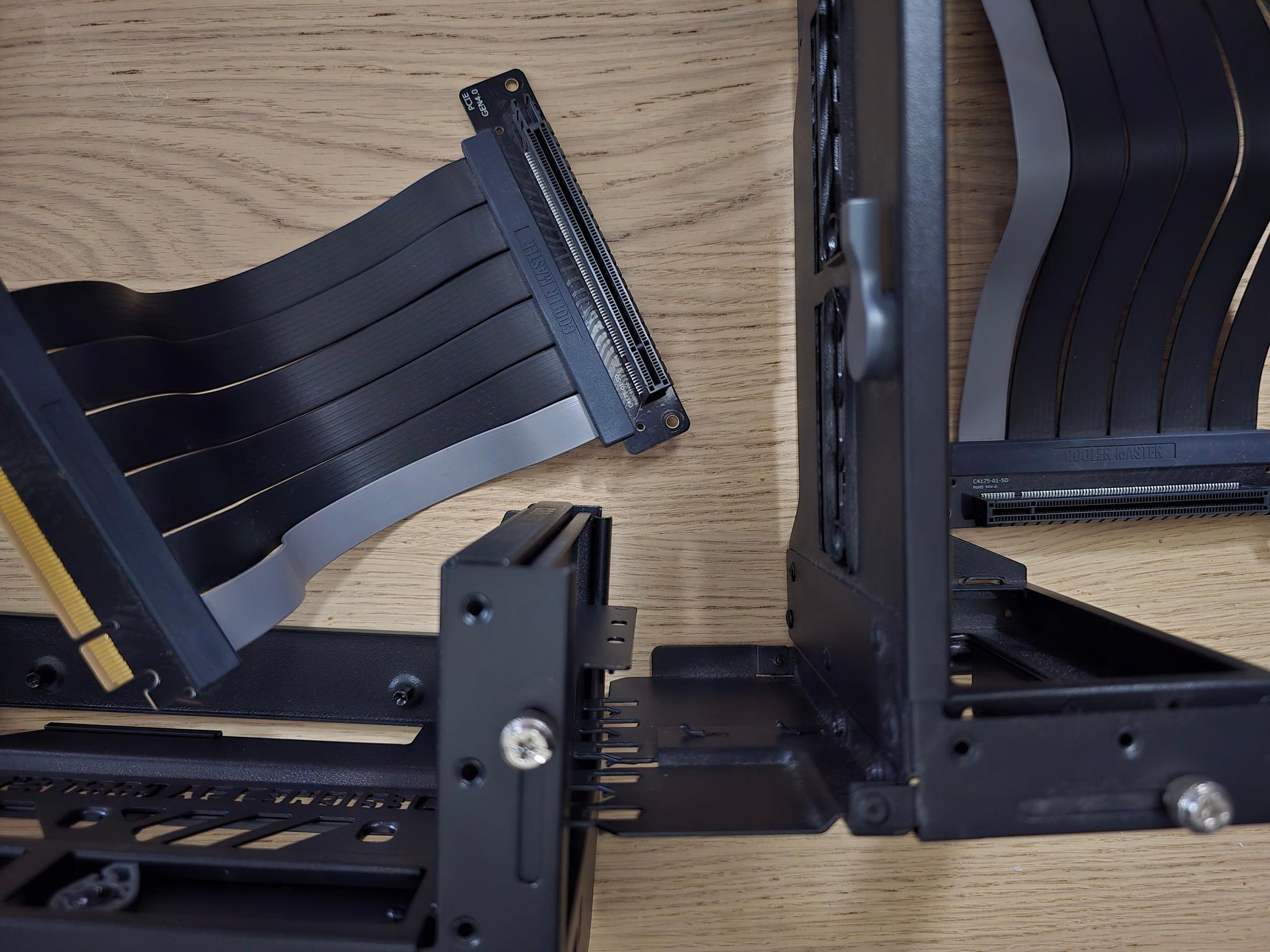 2 Cooler Master Universal Vertical GPU Mounts for ATX and Up - Complete - Band New