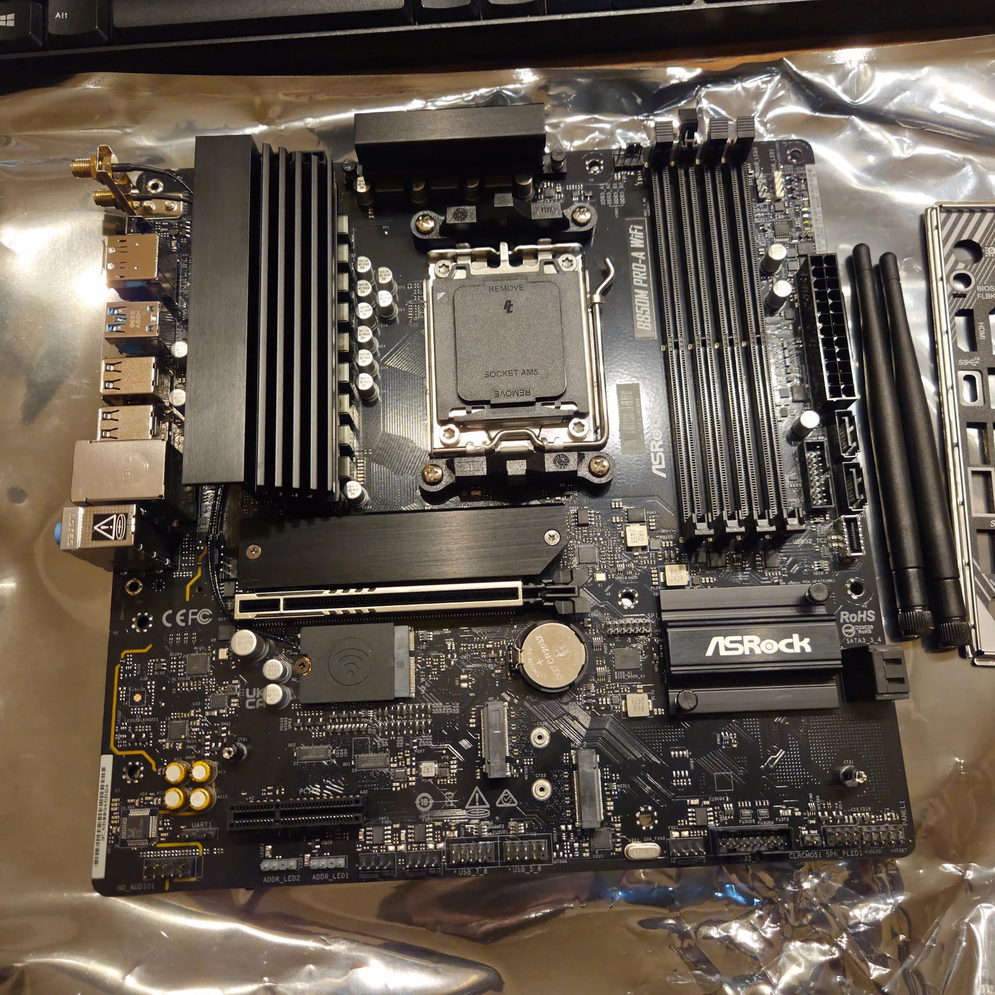 ASRock B850M Pro-A Wifi! AM5 PCIe 5.0 Motherboard!