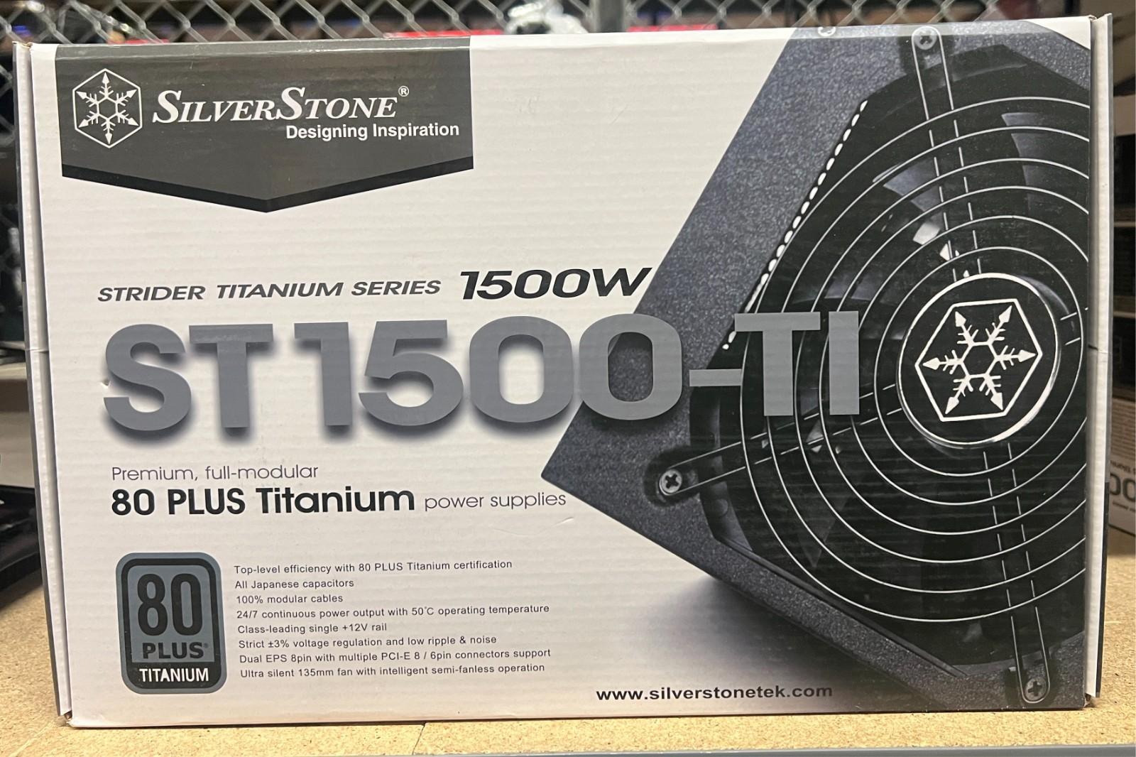 SilverStone ST1500 1500W 80 Plus Titanium Modular ATX Power Supply