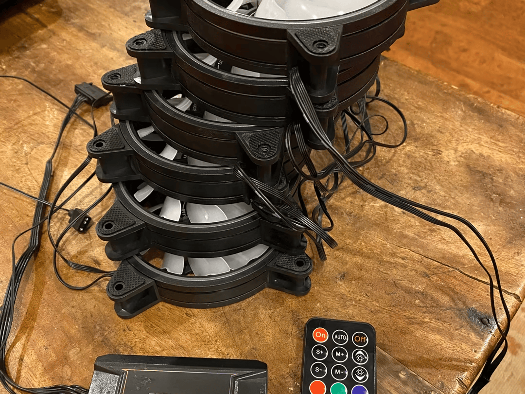 EZDIY RGB 6-Pack Case Fans w/Hub & Controller