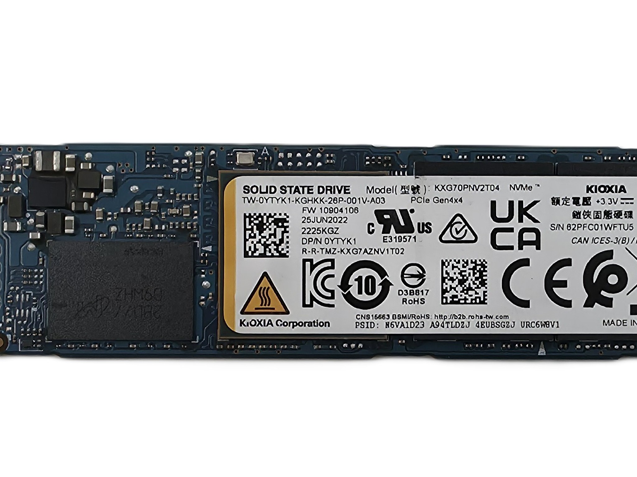 Kioxia Micron Hynix Mixed Brand 2TB NVMe M.2 SSD Tested Wiped Perfect Condition