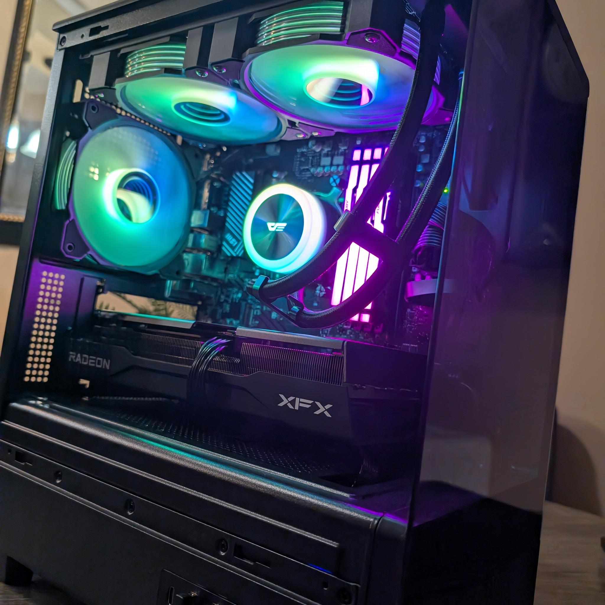 ⚡ DarkFlash AM5 Build ⚡9060 XT 16GB + 9600x