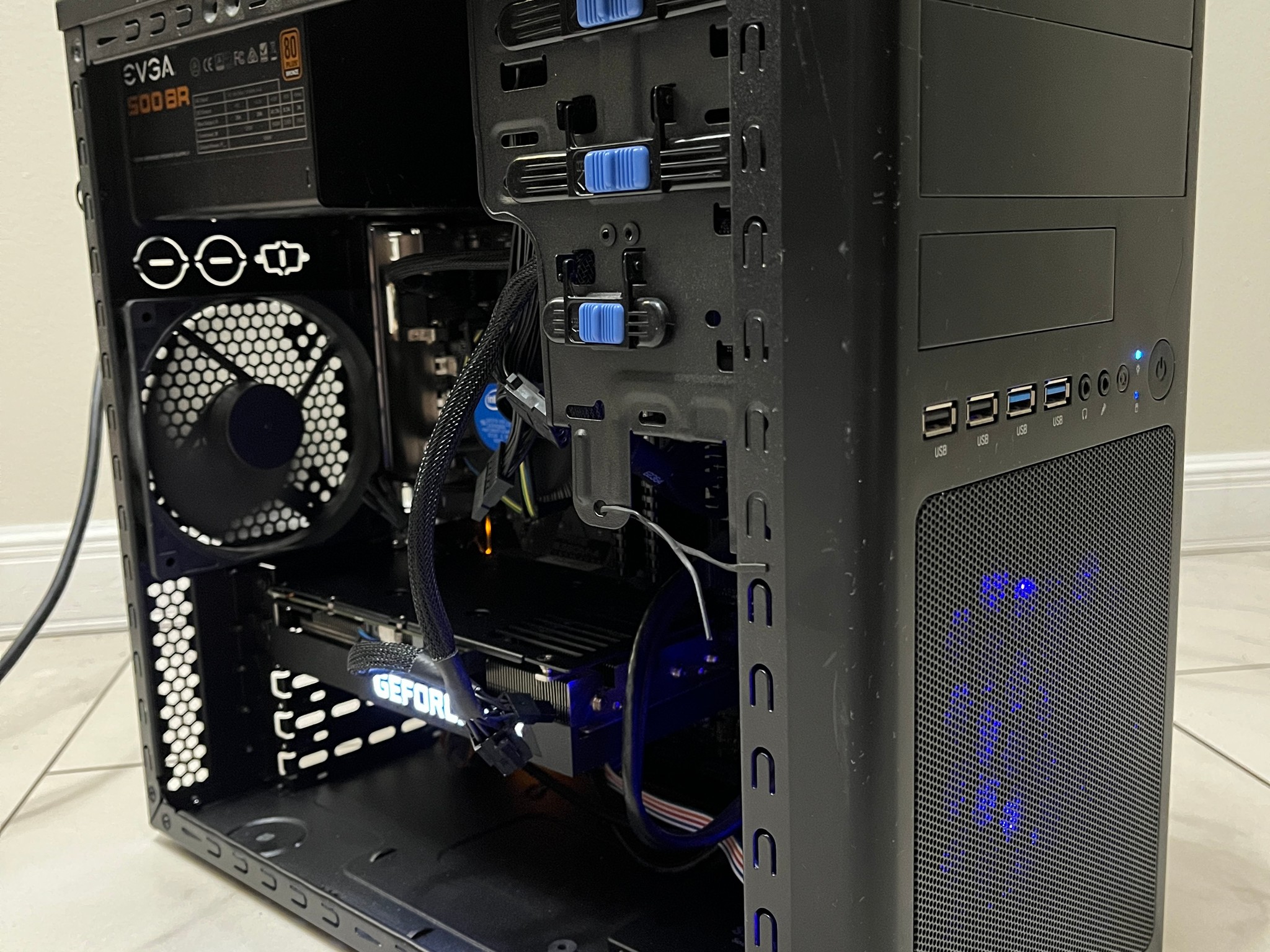 NVIDIA RTX 3060 Ti, Intel Core i5-9400f, 16GB RAM, 500GB SSD - Sleeper Gaming PC w/ Wi-Fi & BT